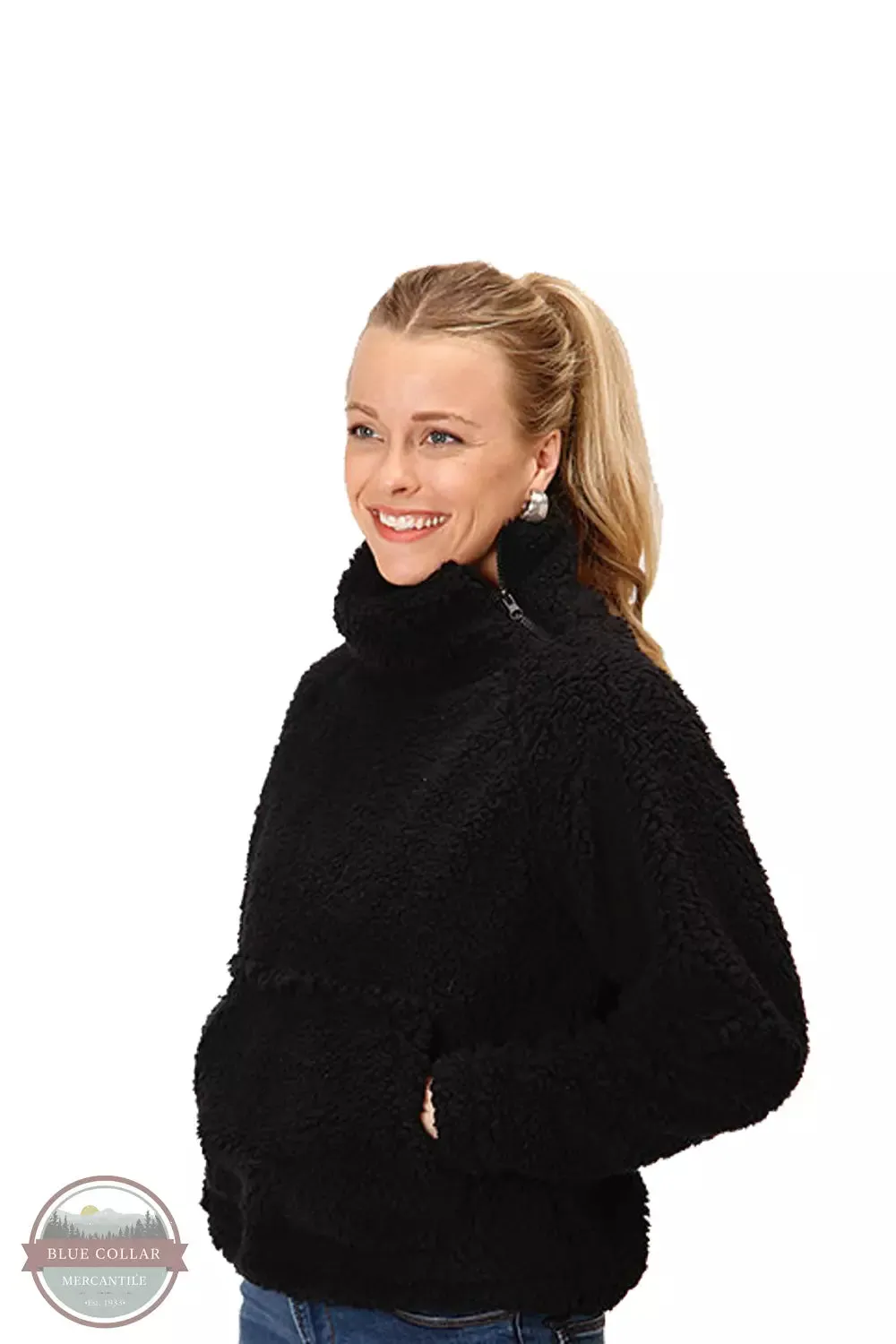 03-098-0250-6184 BL Polar Fleece Side Zip Pullover