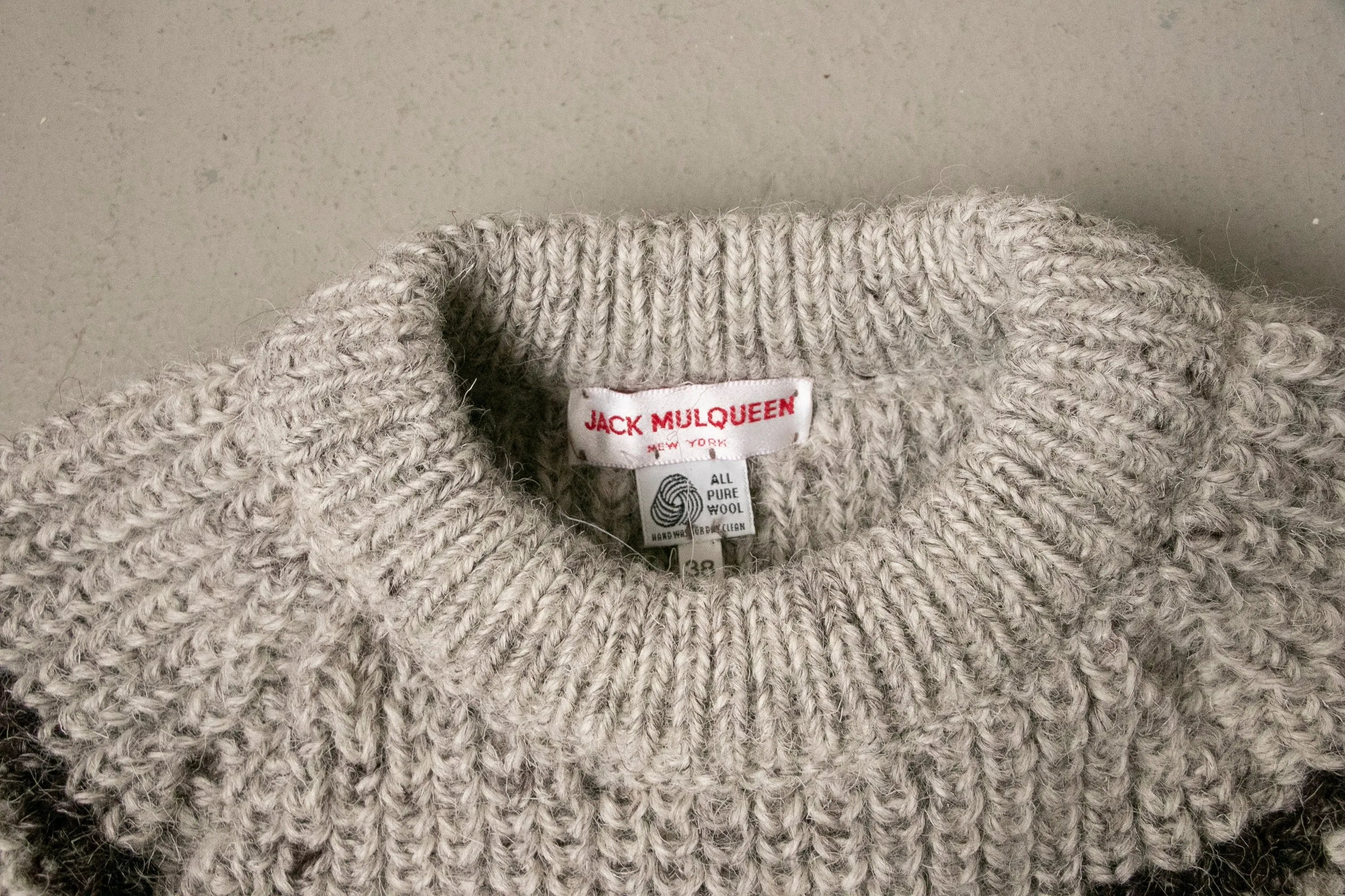 1970s Sweater Striped Wool Knit Pullover S