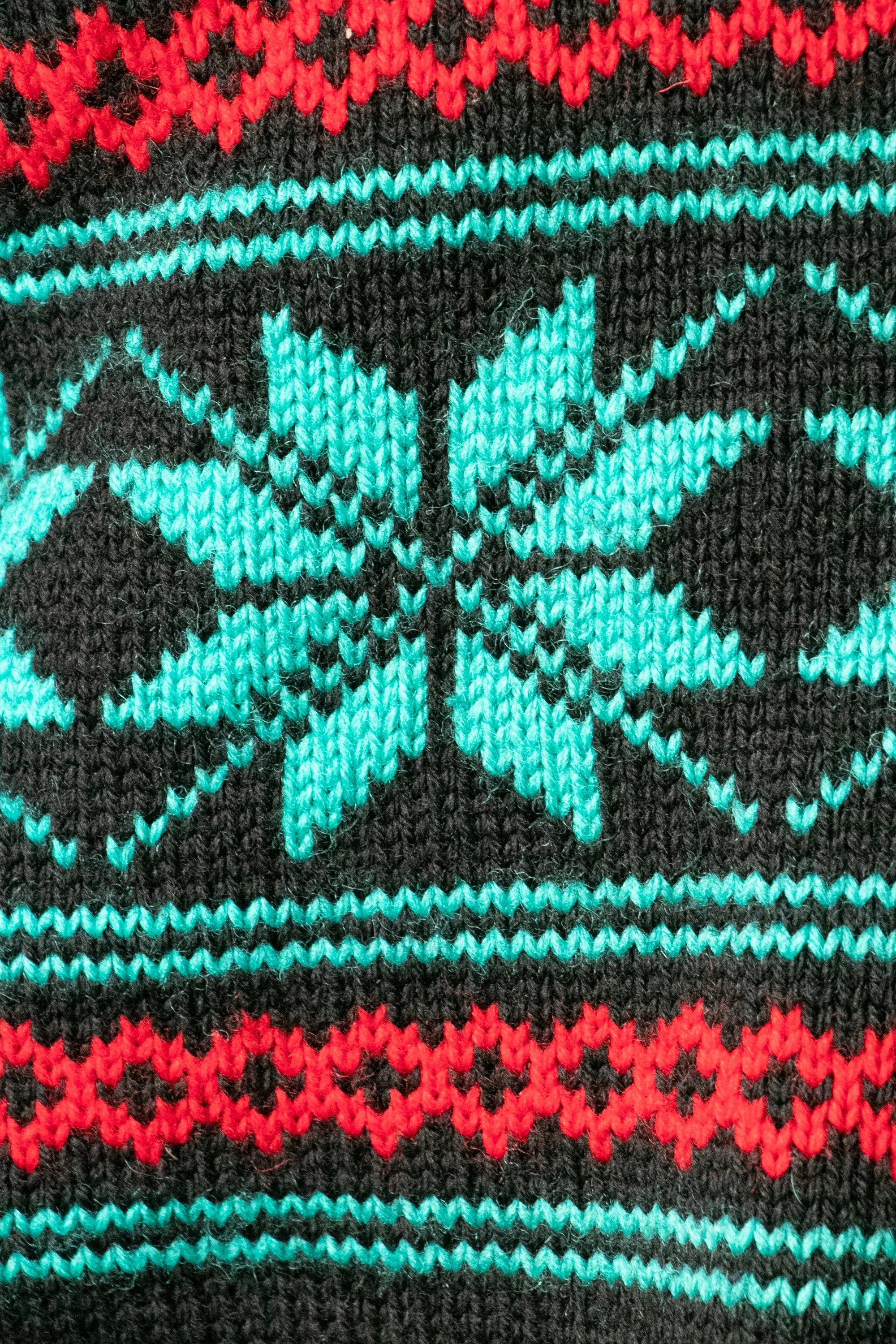 1970s Wool Sweater Hand Knit L
