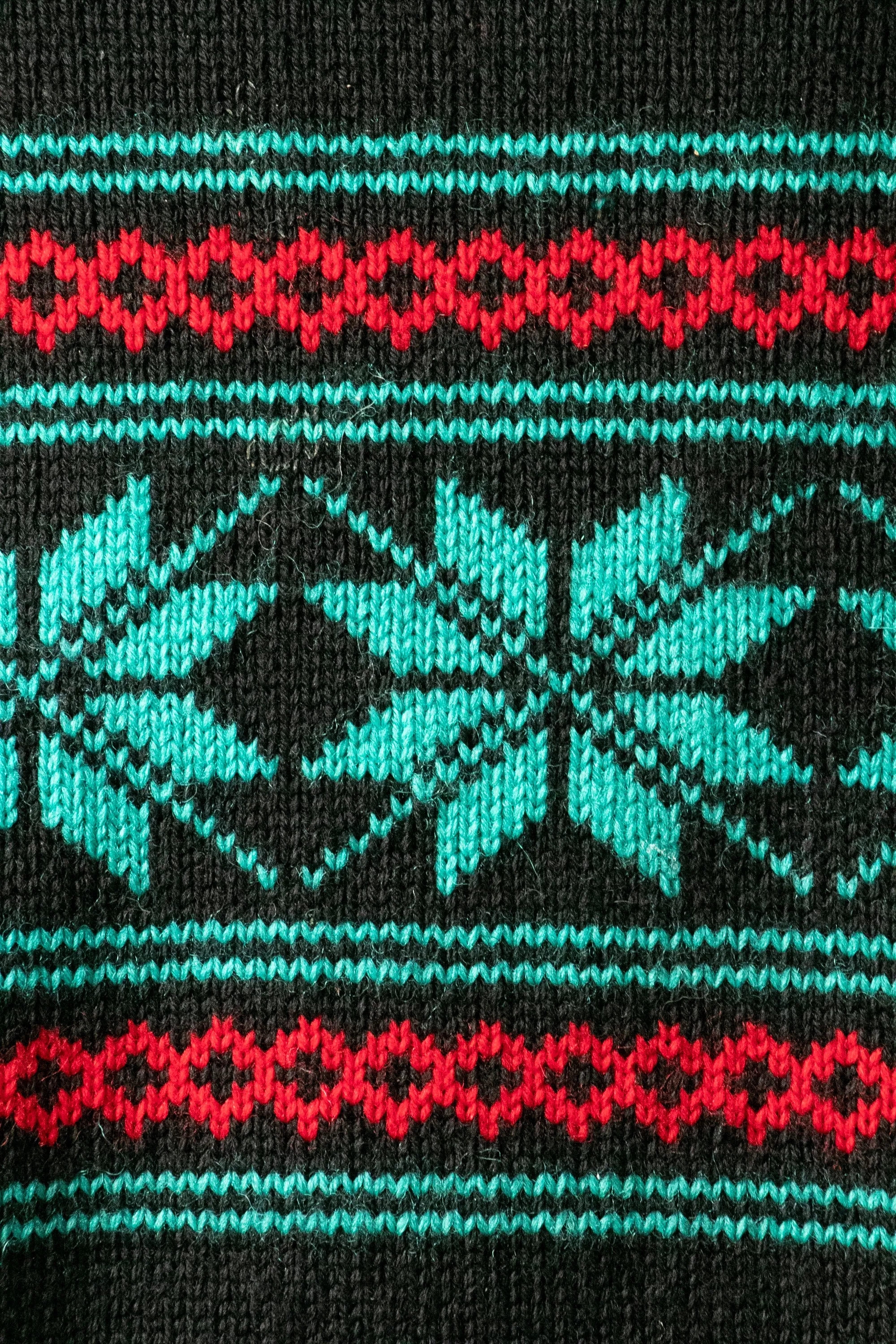 1970s Wool Sweater Hand Knit L
