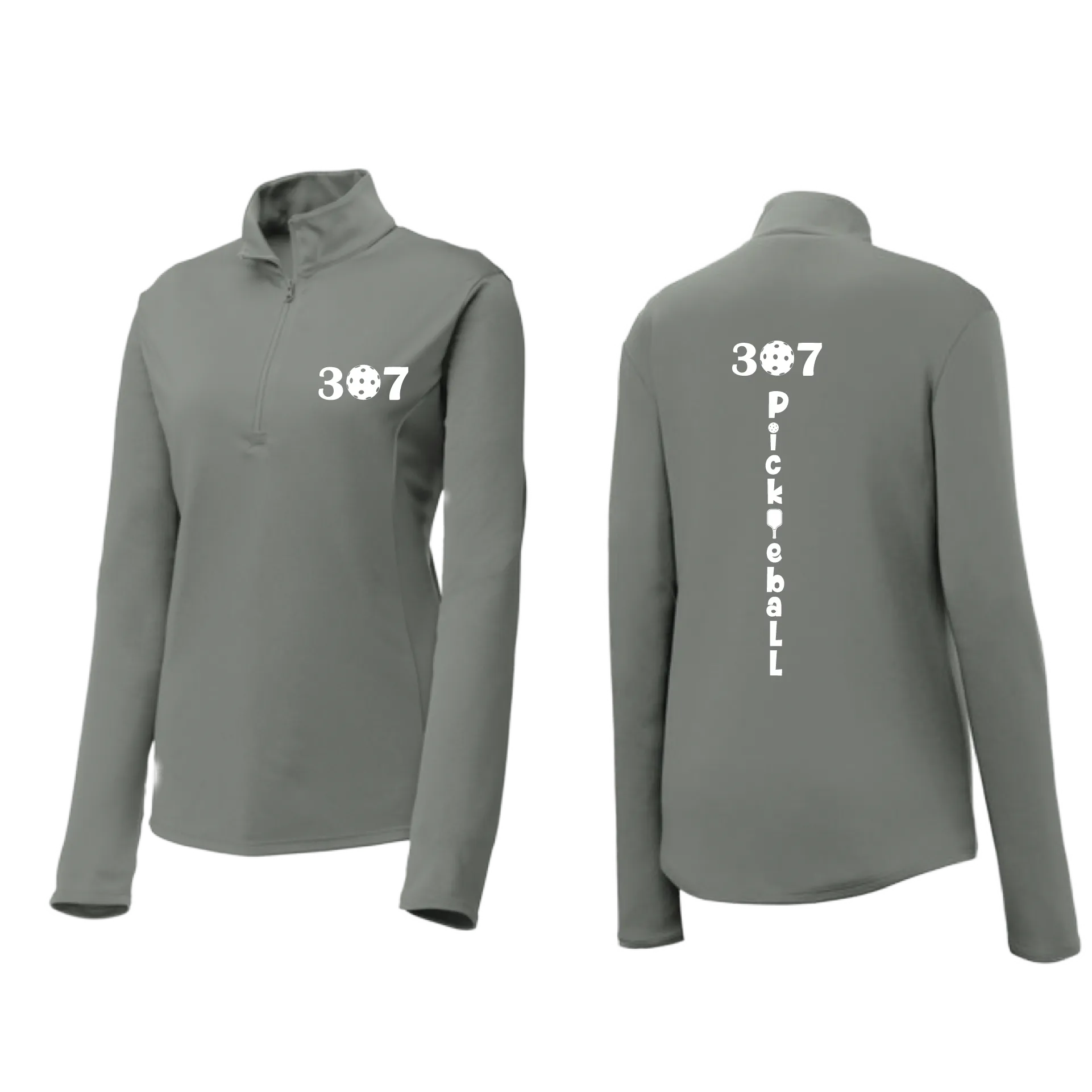 307 Wyoming Pickleball Club | Women’s 1/4 Zip Athletic Pullover Shirt | 100% Polyester