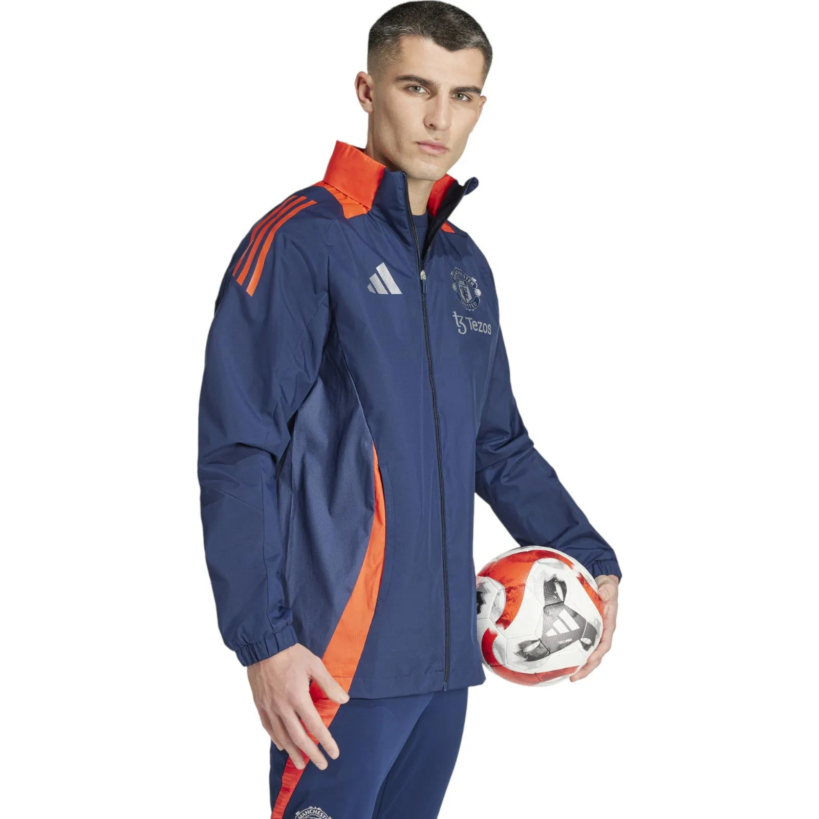 adidas Manchester United 2024/25 Full Zip Hooded Jacket