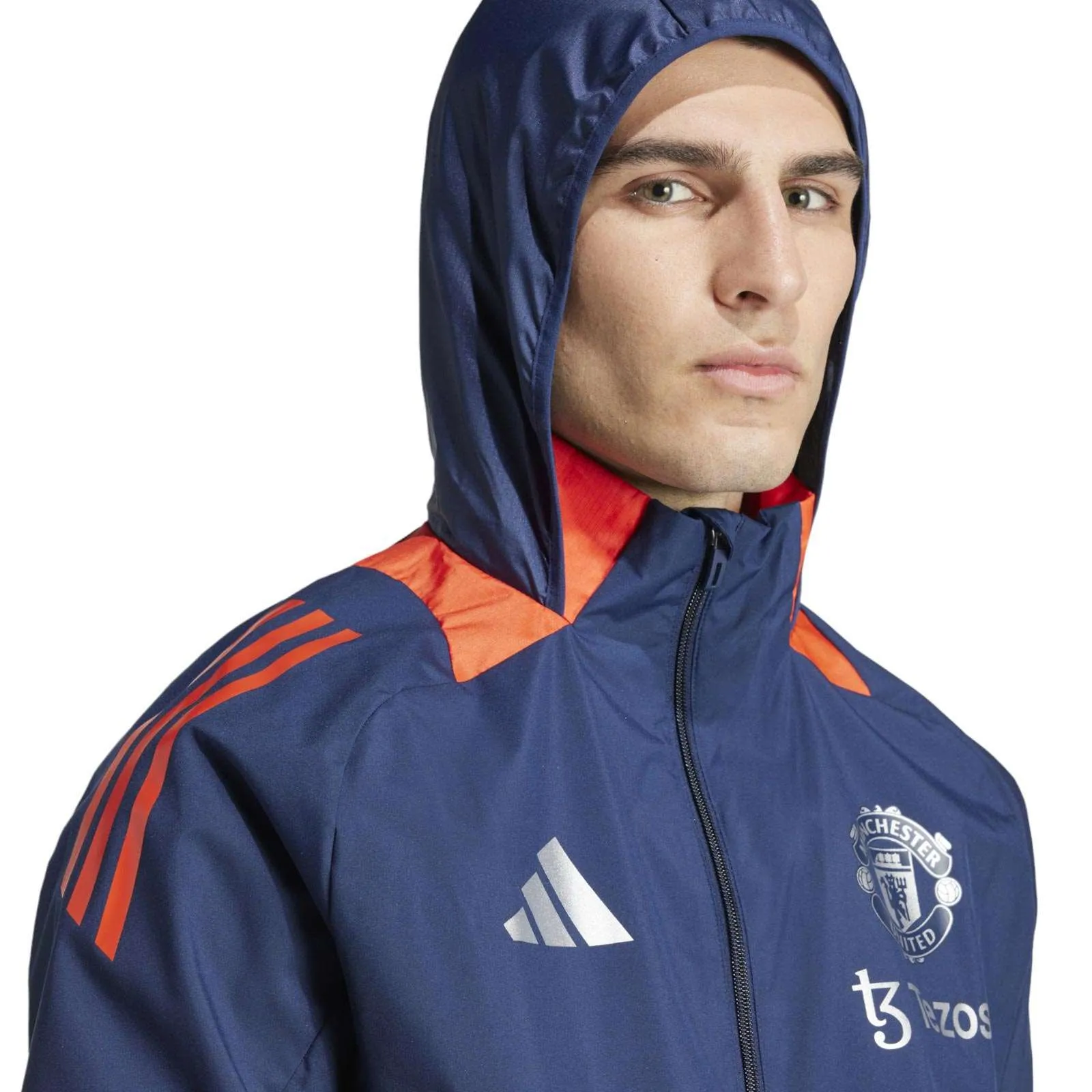 adidas Manchester United 2024/25 Full Zip Hooded Jacket