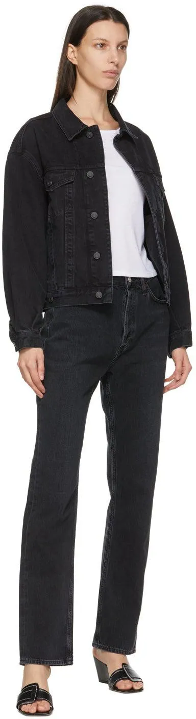 AGOLDE Black Denim Charli Jacket