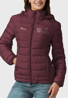 AKM Dressage YZG Quilted Down Puffer Coat w/Detachable Hood, 2 Color Options