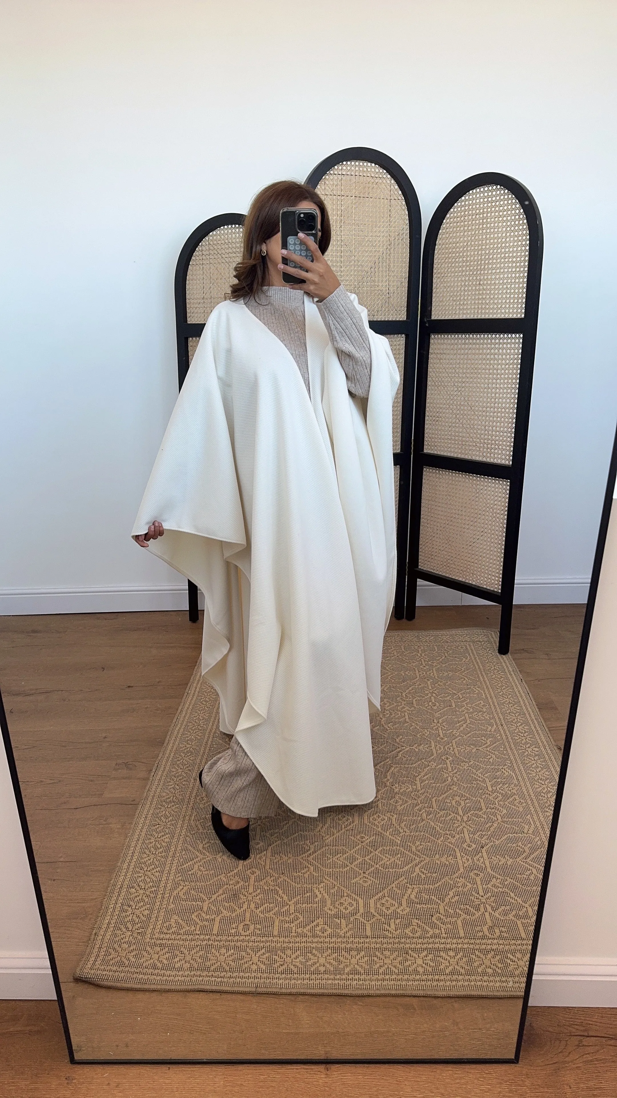 arzu kimono coatigan ivory