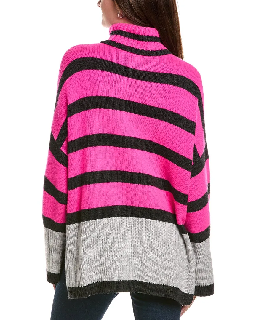 Autumn Cashmere Oversized Turtleneck Wool & Cashmere-Blend Tunic Sweater