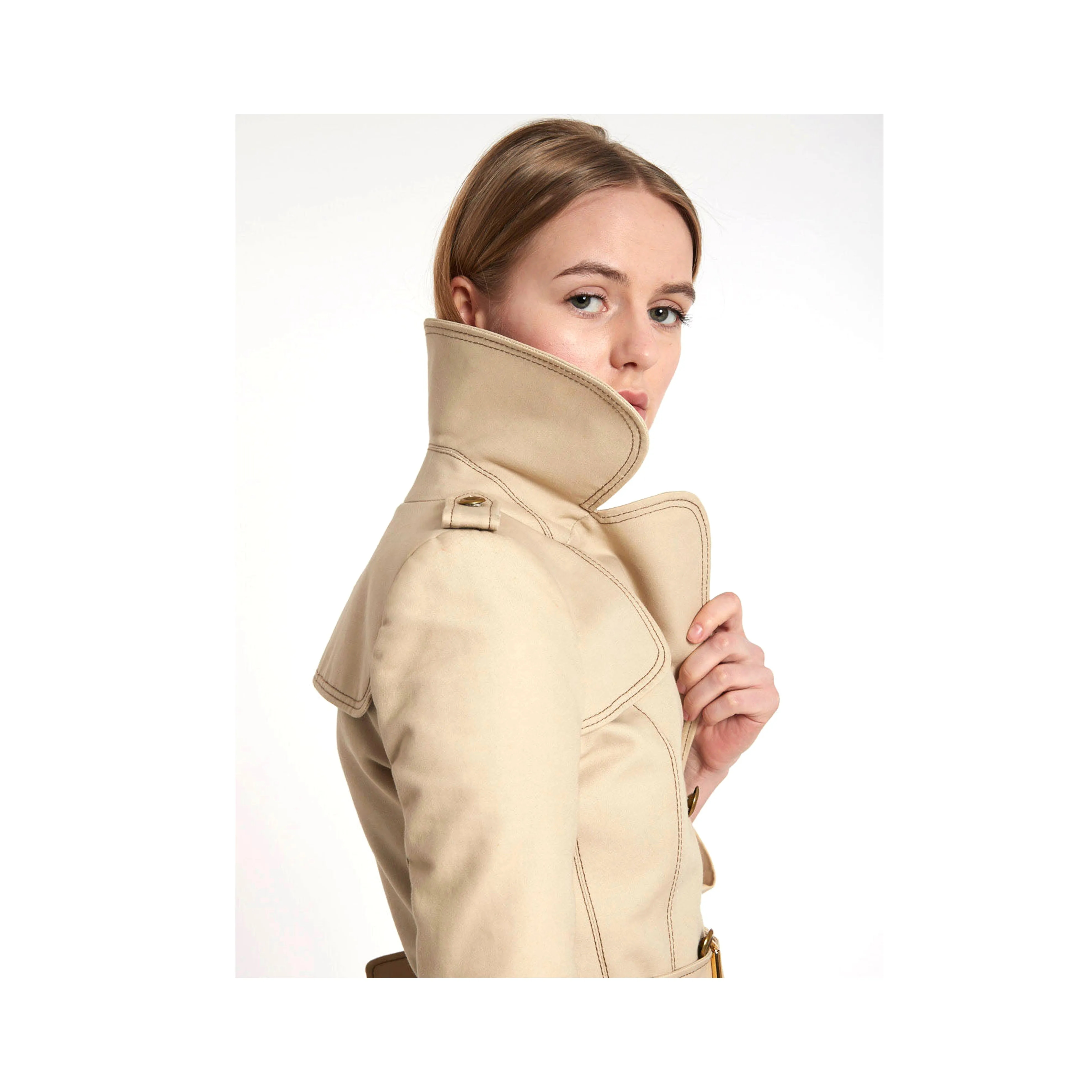 Balenciaga Short Trench Coat - '00s
