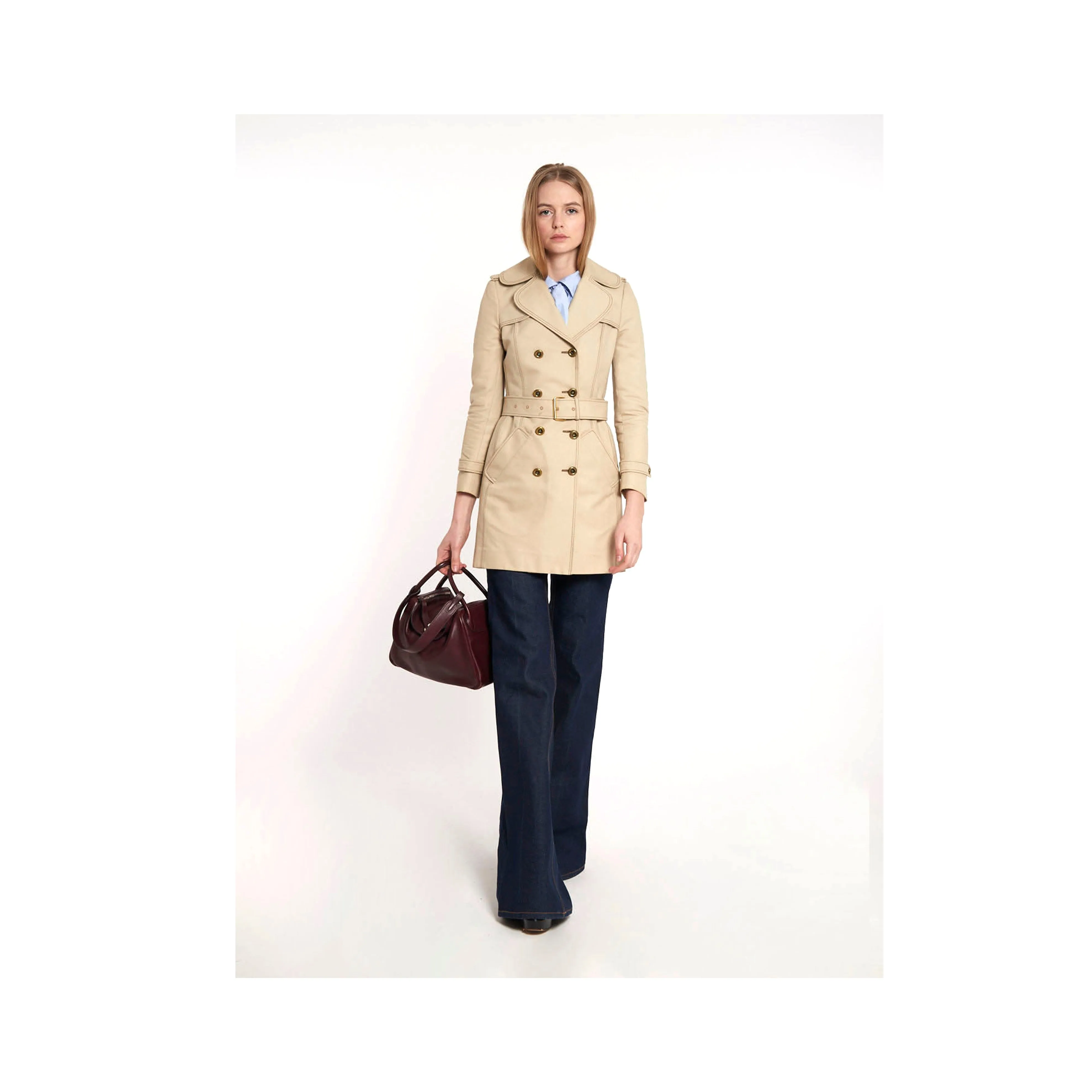 Balenciaga Short Trench Coat - '00s