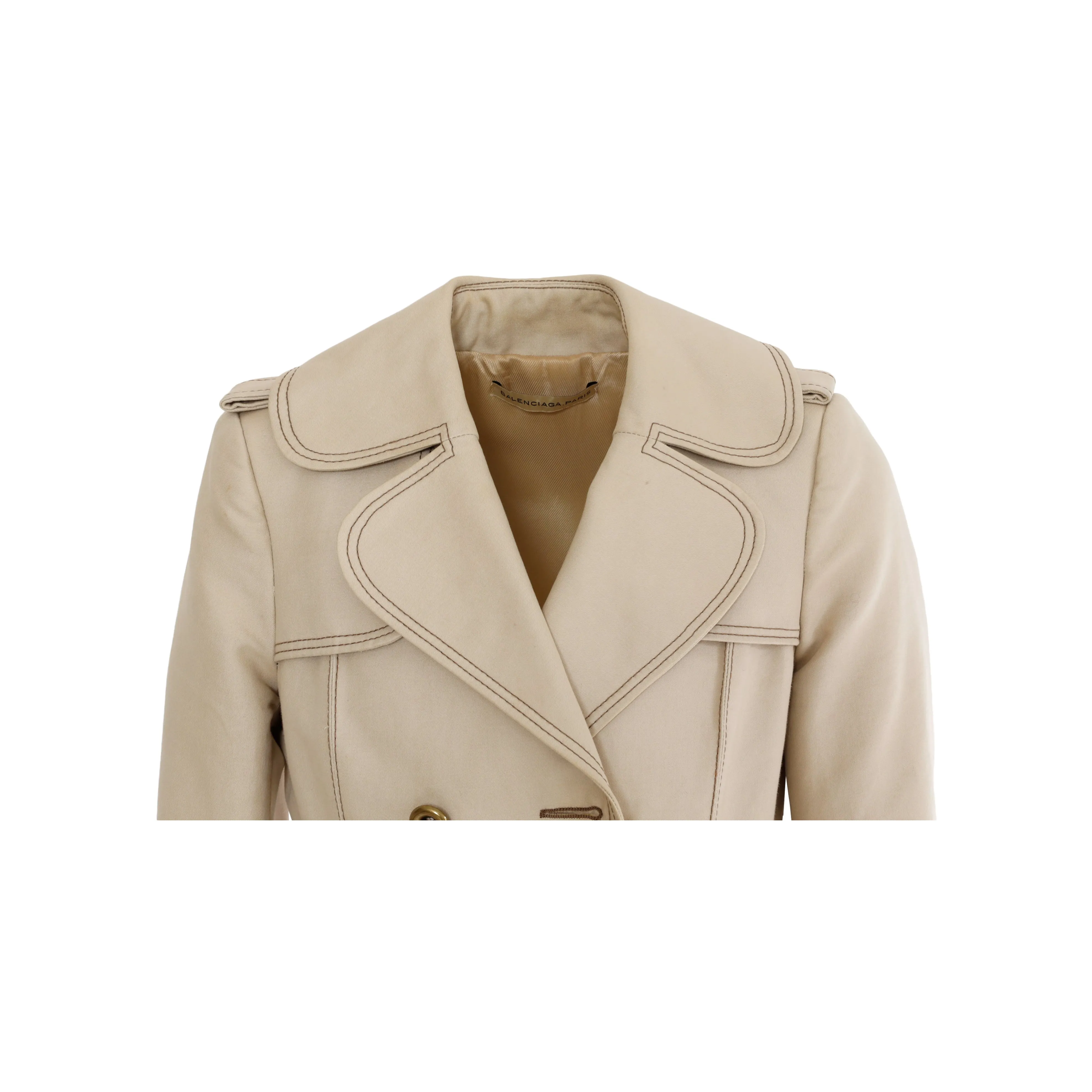 Balenciaga Short Trench Coat - '00s