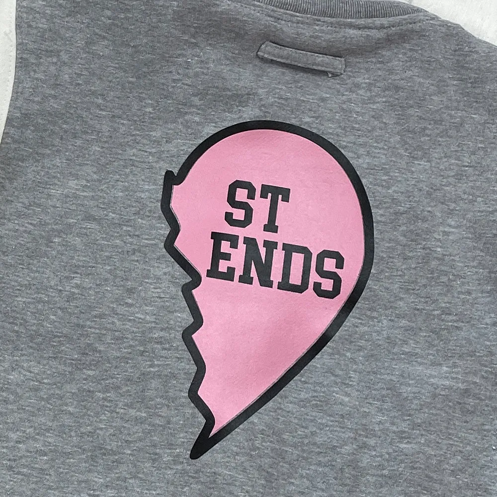 Best Friend Half Heart Kids Matching Baseball Jacket (MRK X)