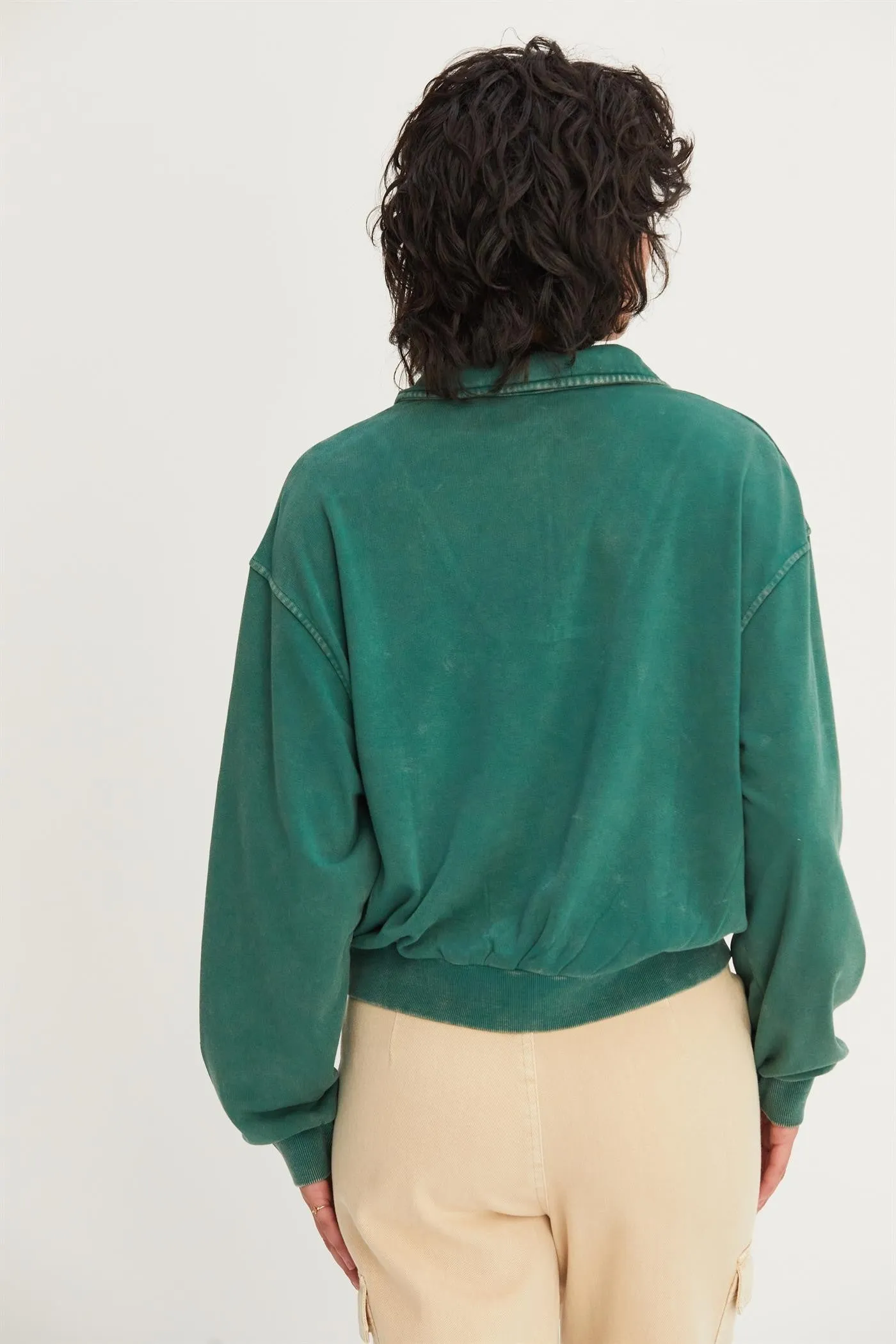 'Better Days' Pullover - Dark Green