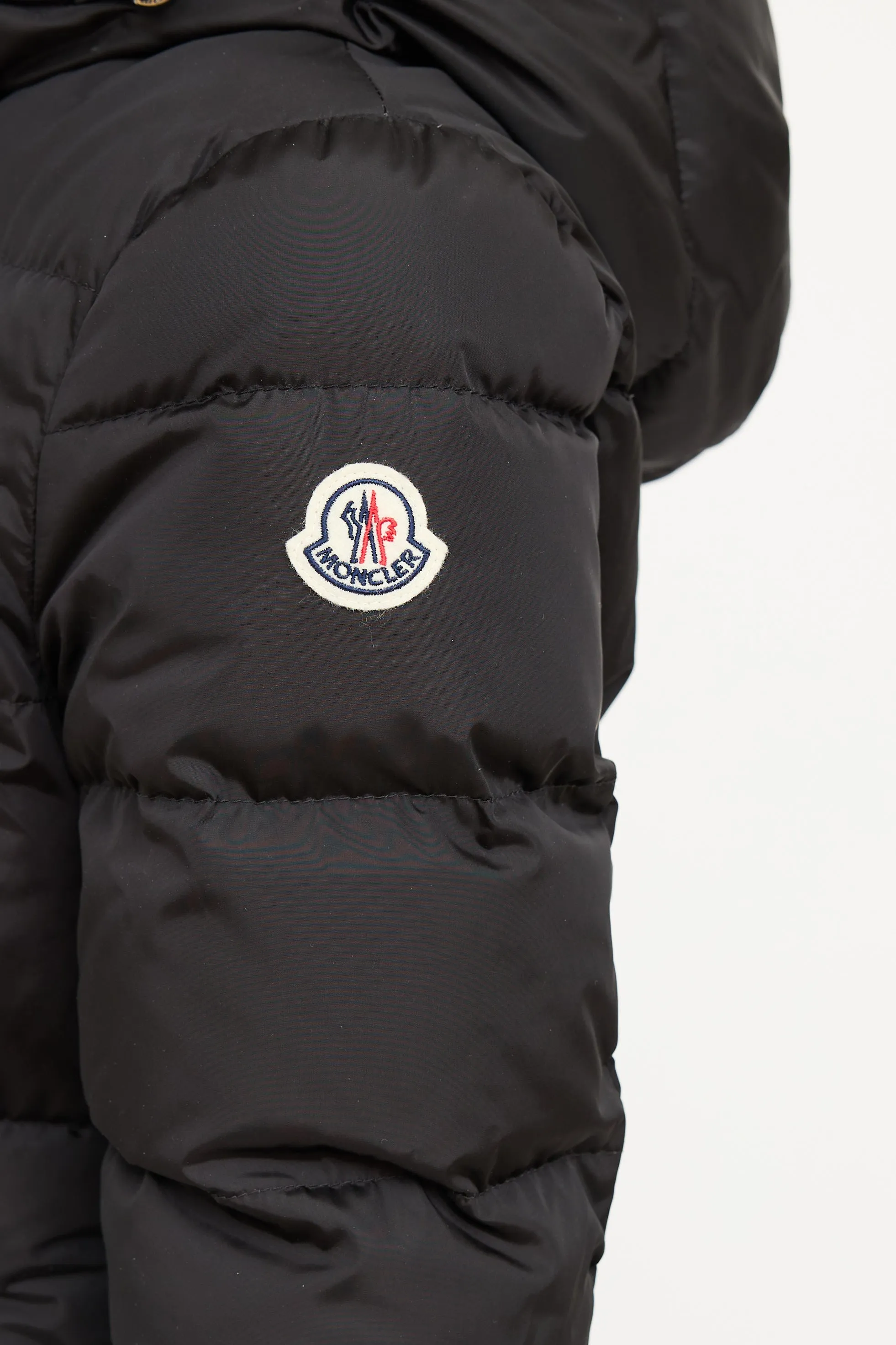 Black Avoce Hooded Down Jacket