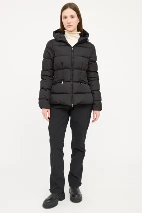 Black Avoce Hooded Down Jacket
