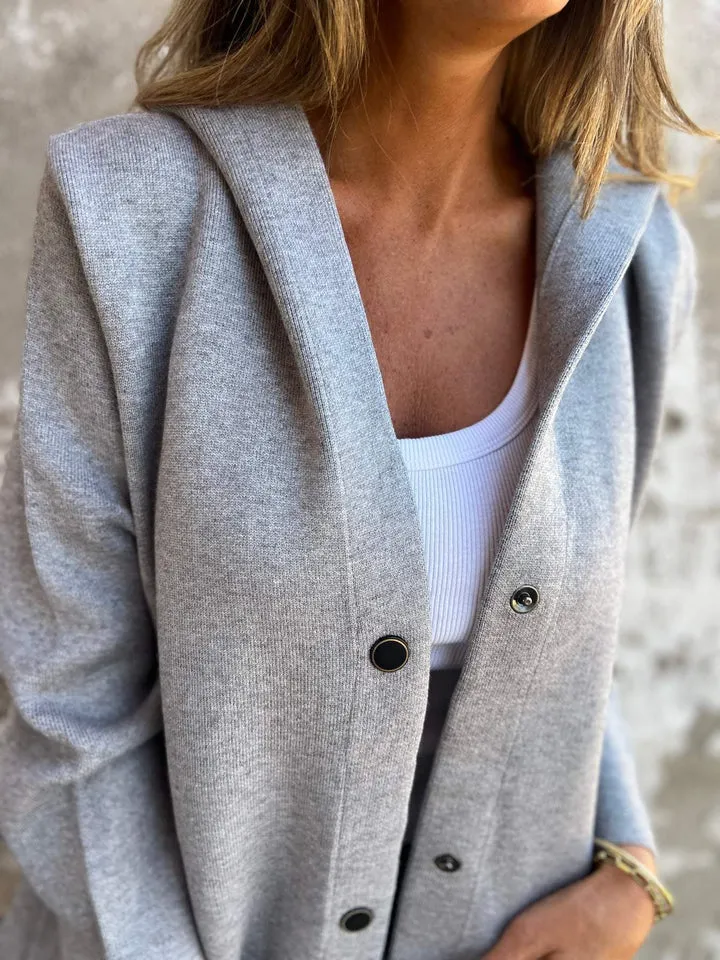 🎉Black Friday Series - Early Bird Price💖Casual Single Breasted Hooded Jacket