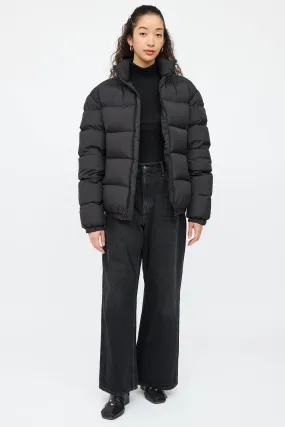 Black Nylon Down Jacket