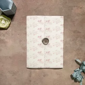 Blush Pink Toile Floral Vellum Wrap | A7 | Set of 10