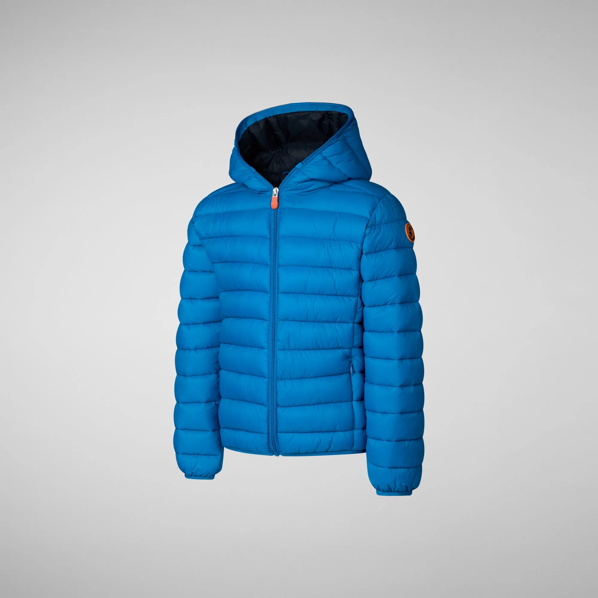 Boys' animal free puffer jacket Dony in blue berry
