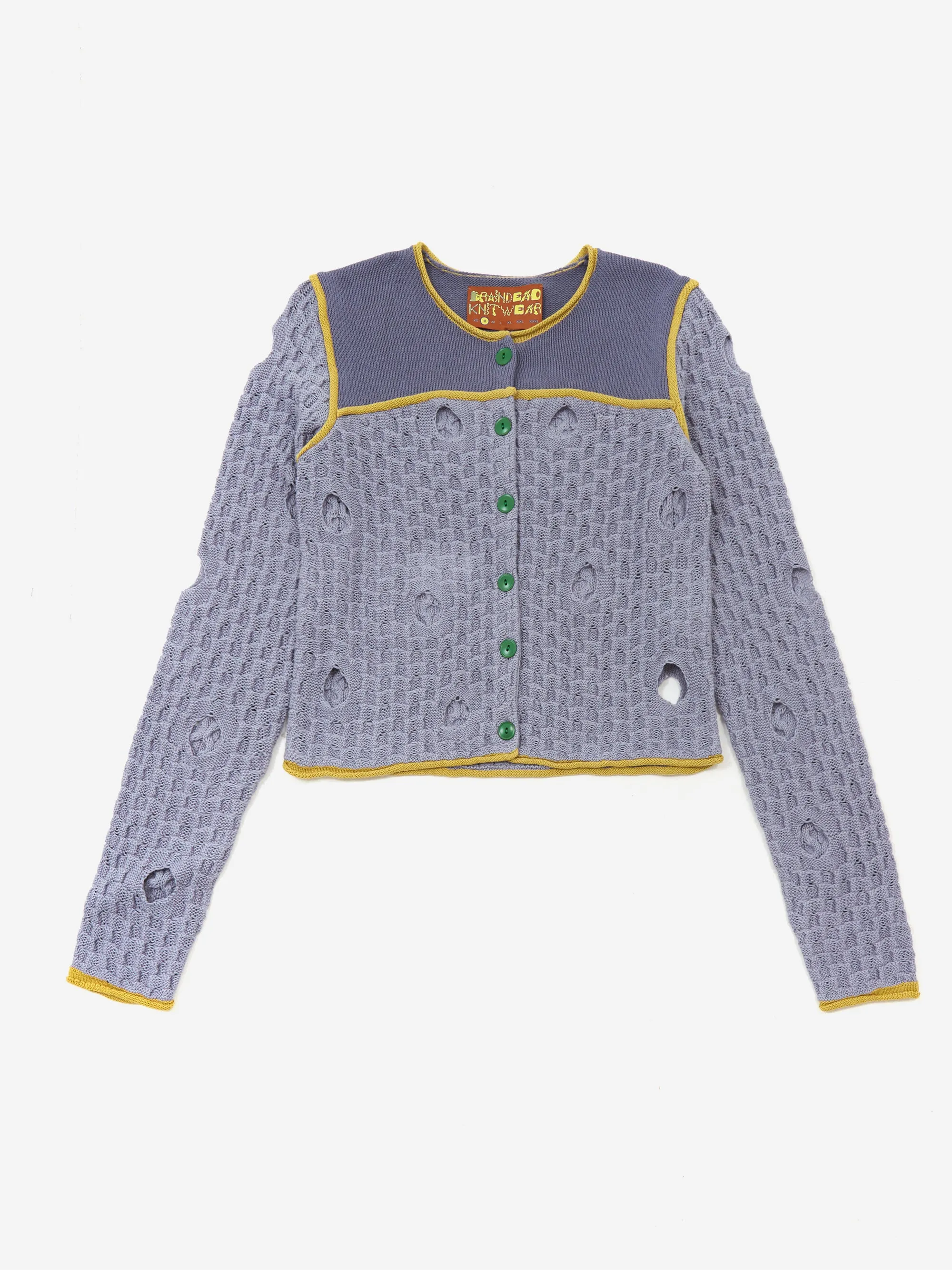 Brain Dead Reverse Seam Wholey Sweater - Washed Blue