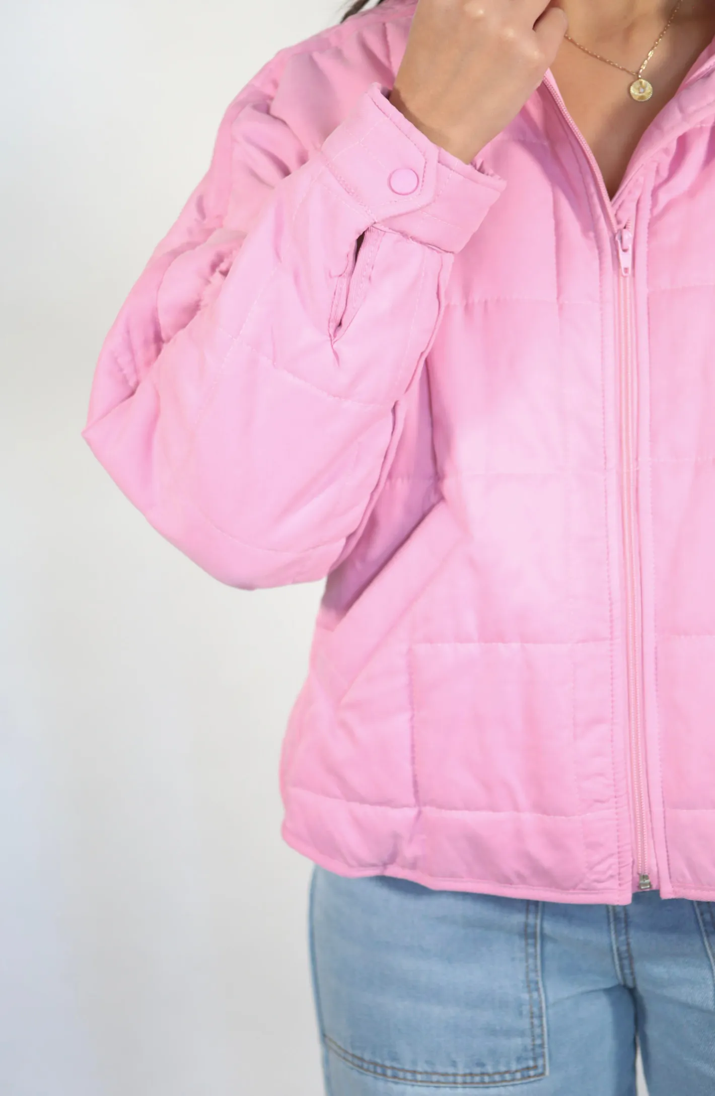 Bubblegum Babe Pink Quilted Puff Jacket