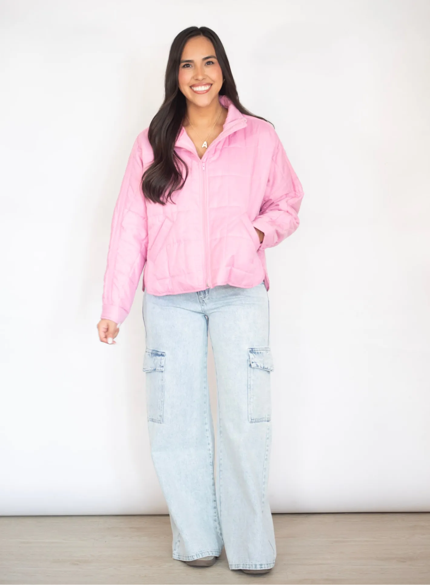 Bubblegum Babe Pink Quilted Puff Jacket