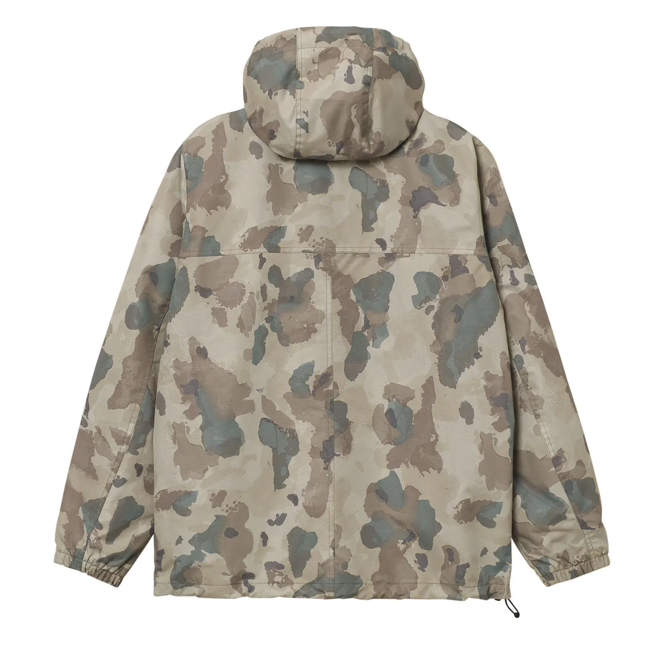 Carhartt WIP Windbreaker Pullover Jacket Herren Camo Tide Thyme Black