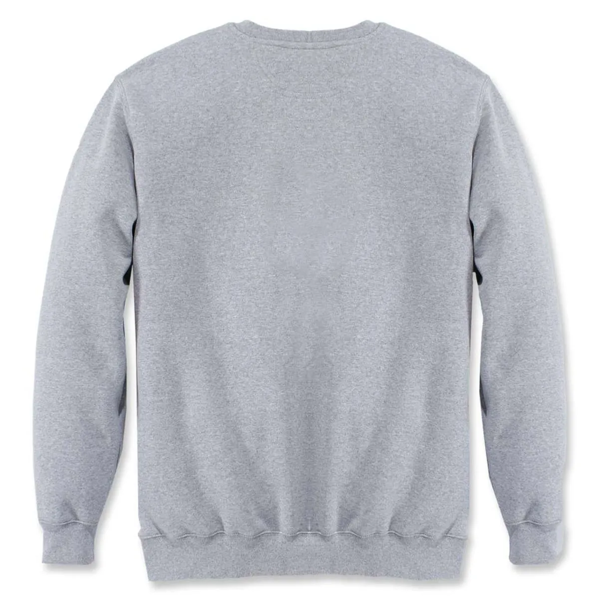 Carhartt&#x20;103853&#x20;Block&#x20;Logo&#x20;Crewneck&#x20;Sweater&#x20;-&#x20;Heather&#x20;Grey