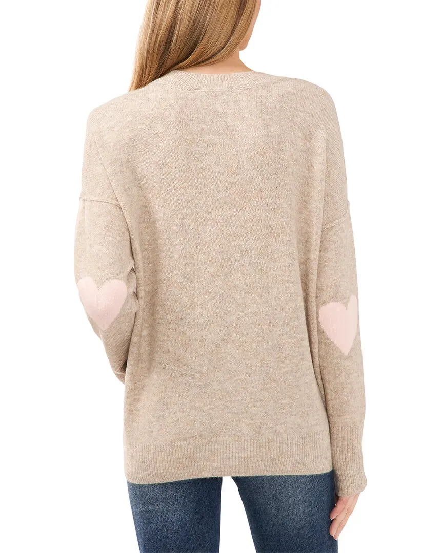 Cece Heart Pattern Sweater