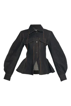 CINCHED DENIM JACKET