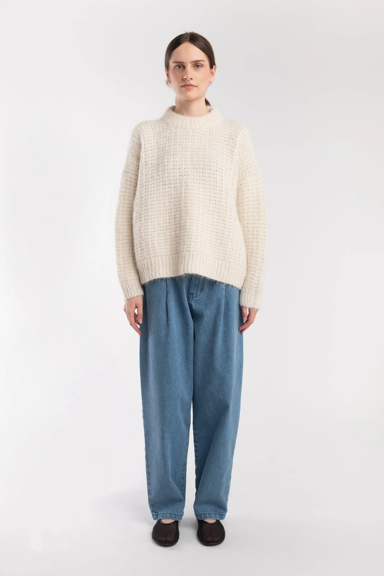 Cream Matta Pullover