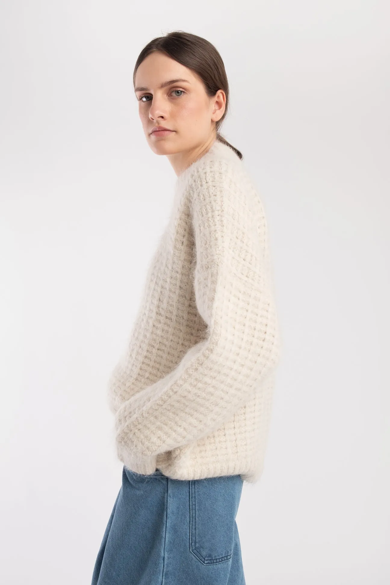 Cream Matta Pullover