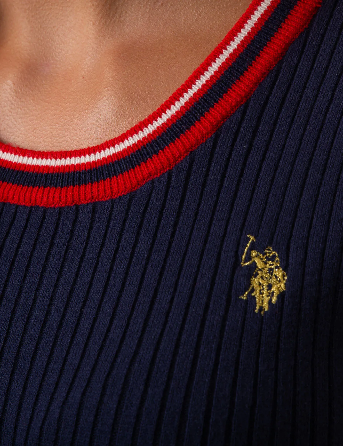CREW NECK SWEATER DRESS
