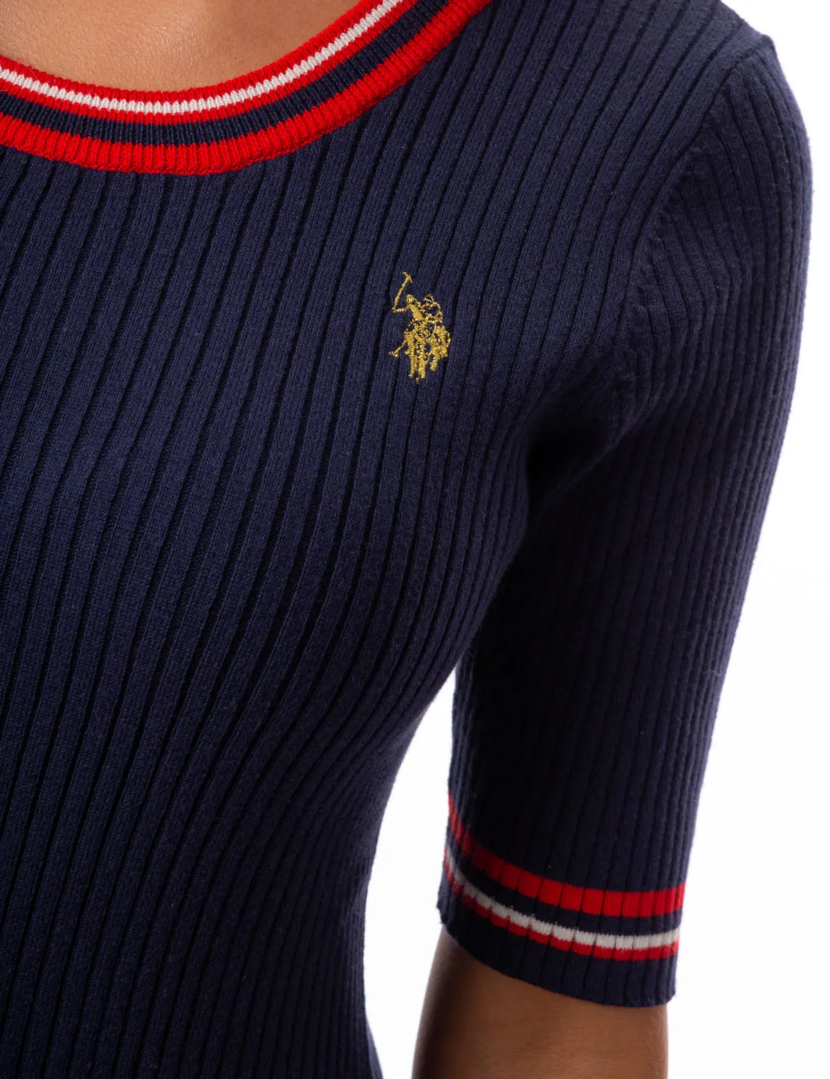 CREW NECK SWEATER DRESS