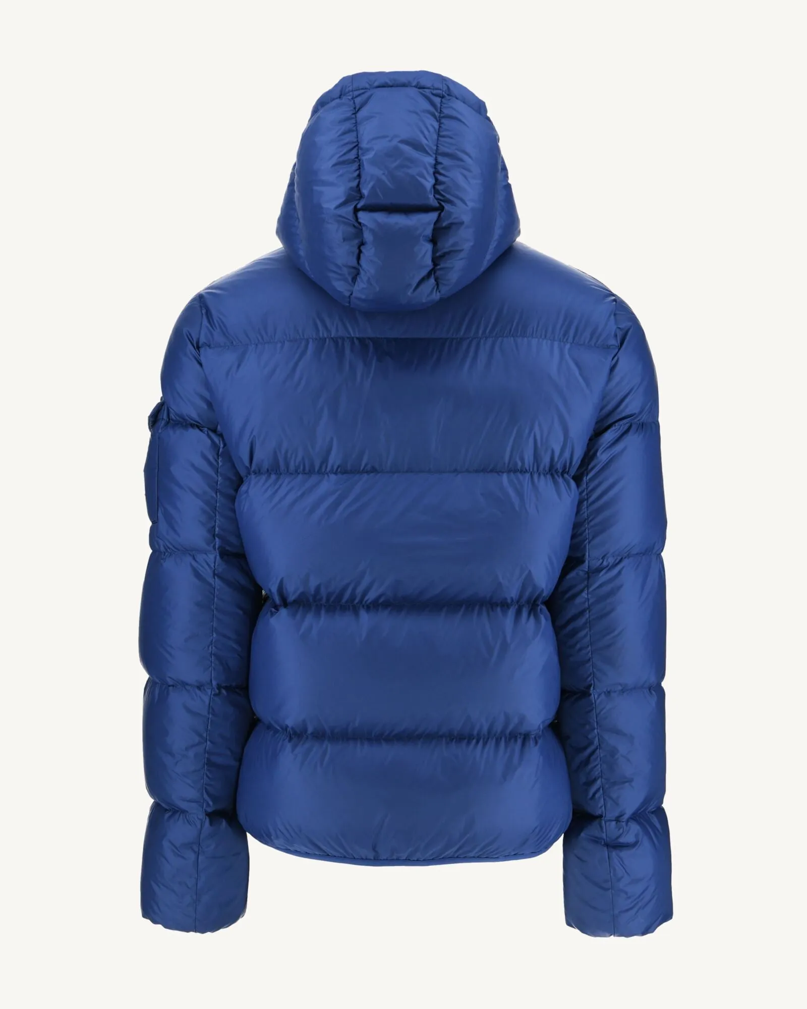Dark Denim Hooded down jacket Java
