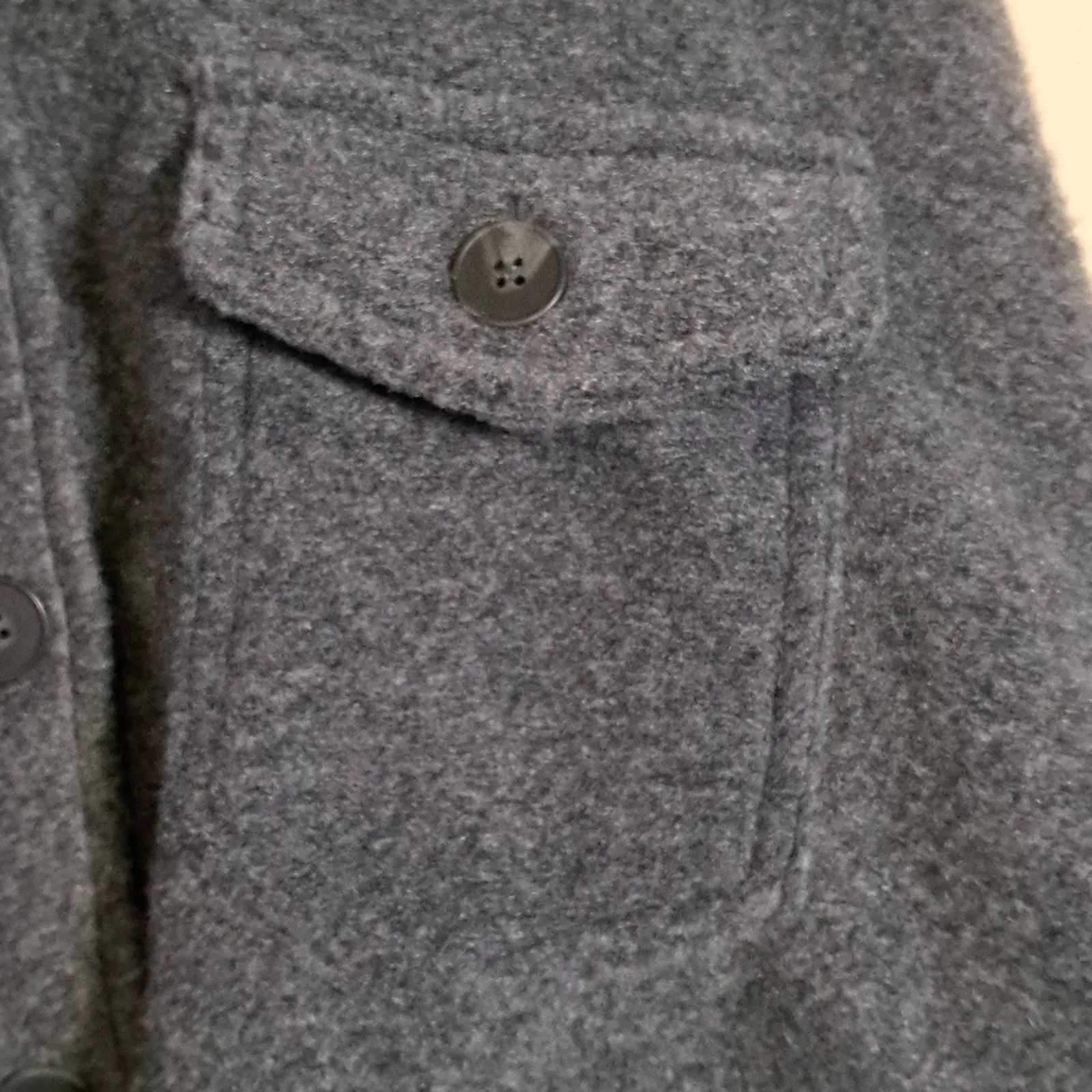 DEX by Black Tape Cozy Shacket Shirt Jacket Grey