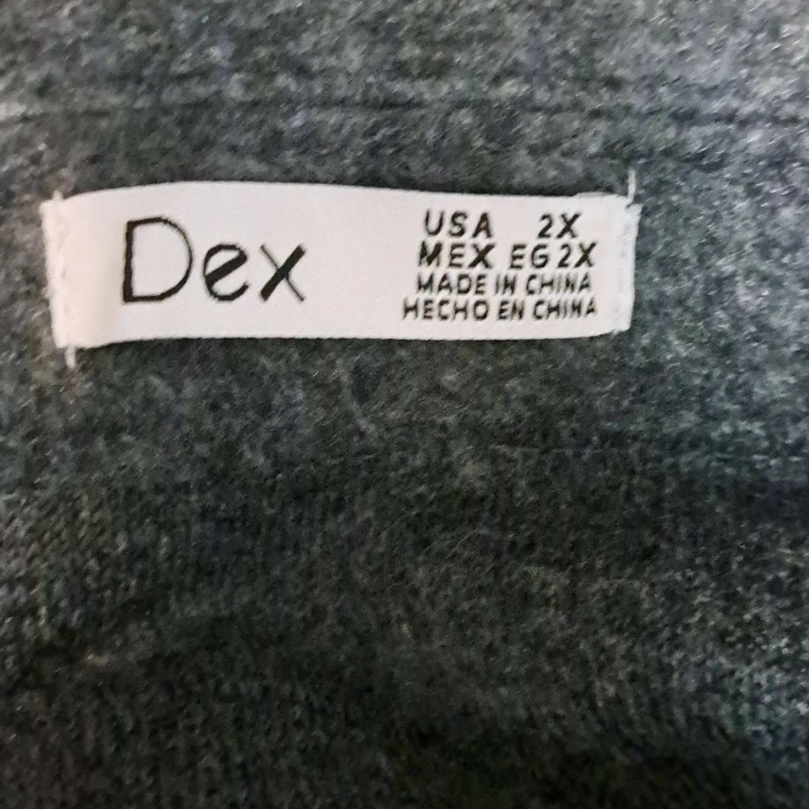 DEX by Black Tape Cozy Shacket Shirt Jacket Grey