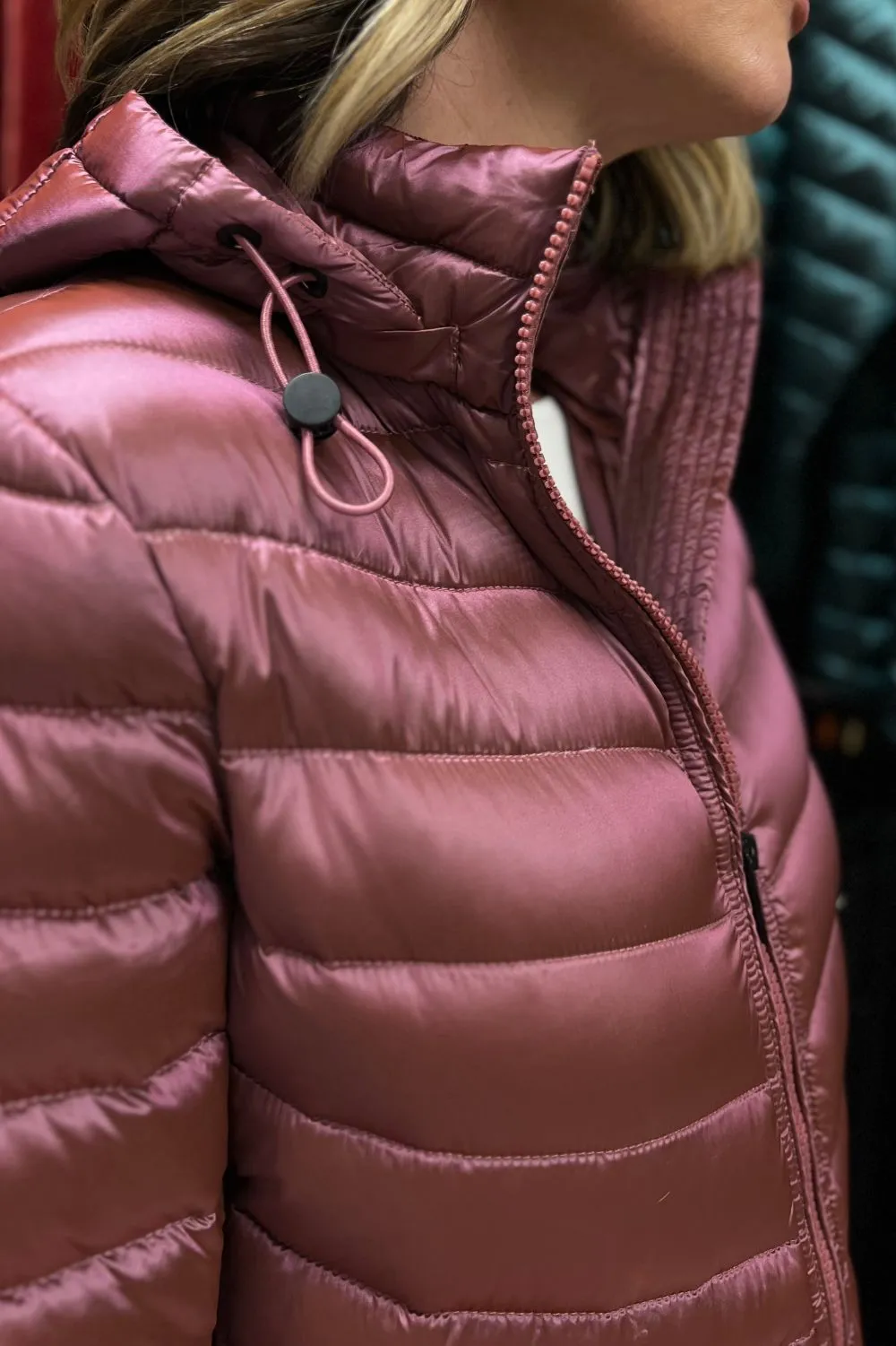 Down Filled Puffer Jacket | Rose