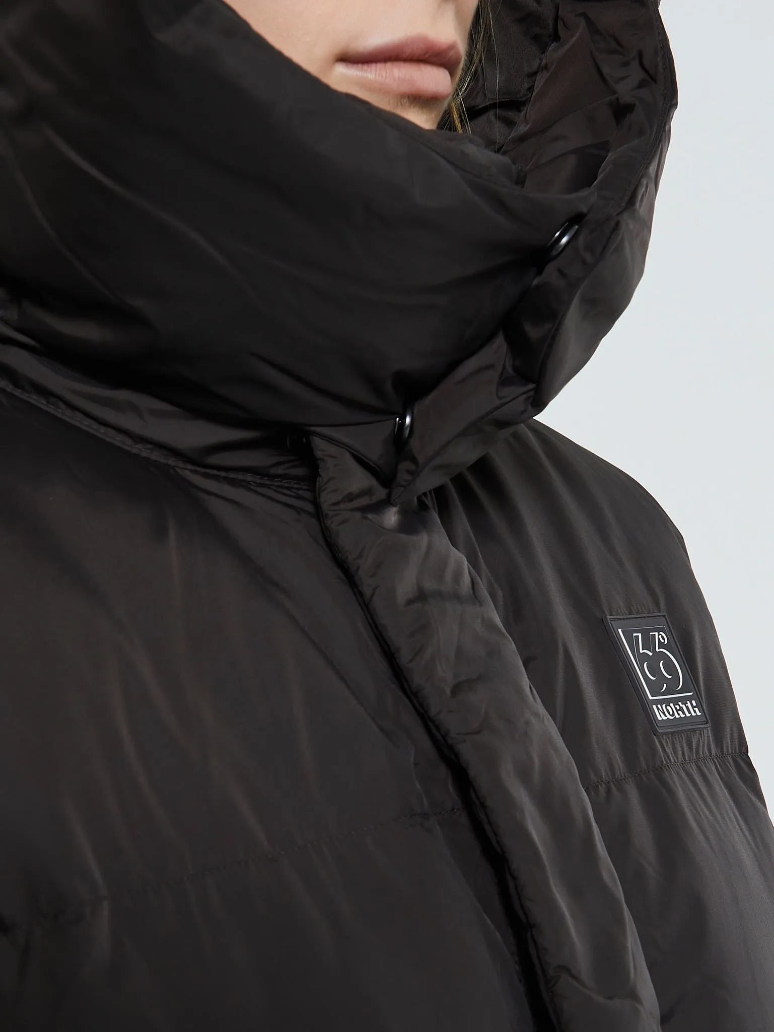 Dyngja Down Jacket in Licorice