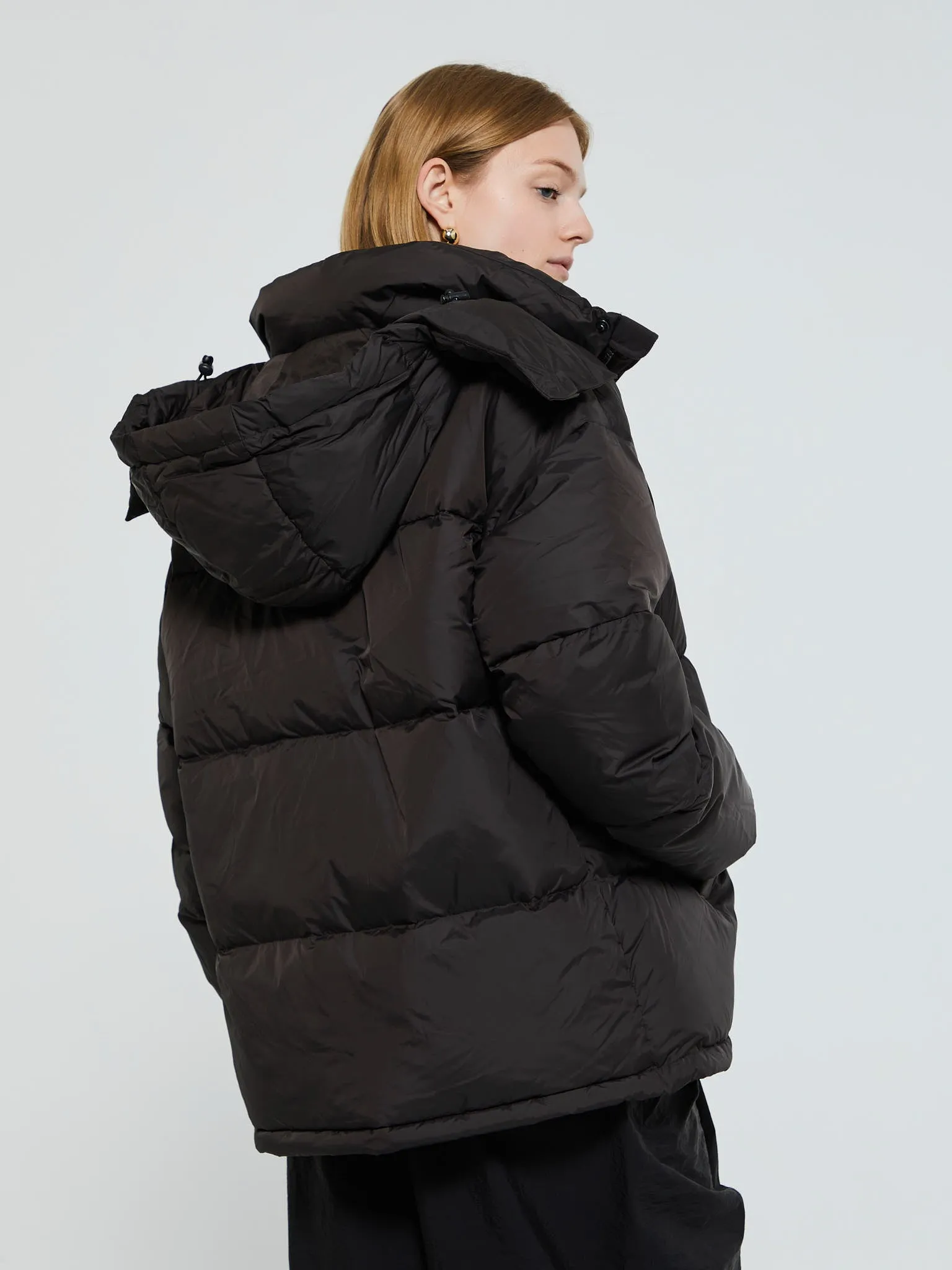 Dyngja Down Jacket in Licorice