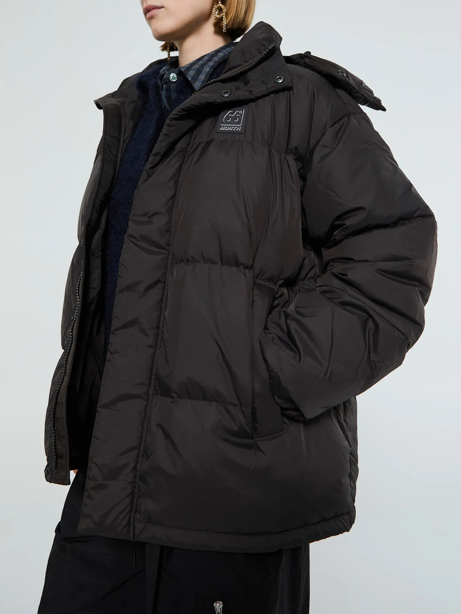 Dyngja Down Jacket in Licorice