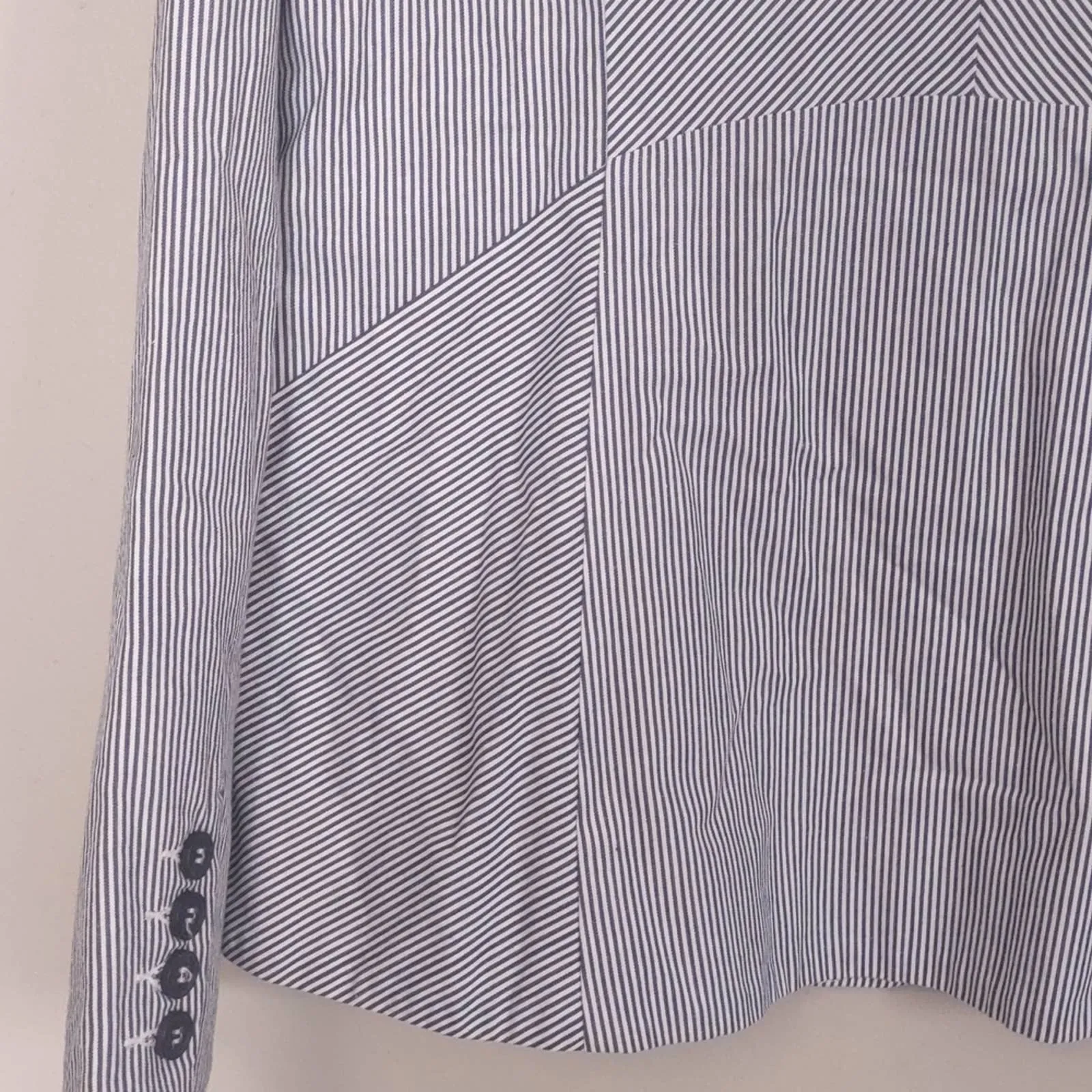Fate One Button Pinestripe Jacket Blazer Large