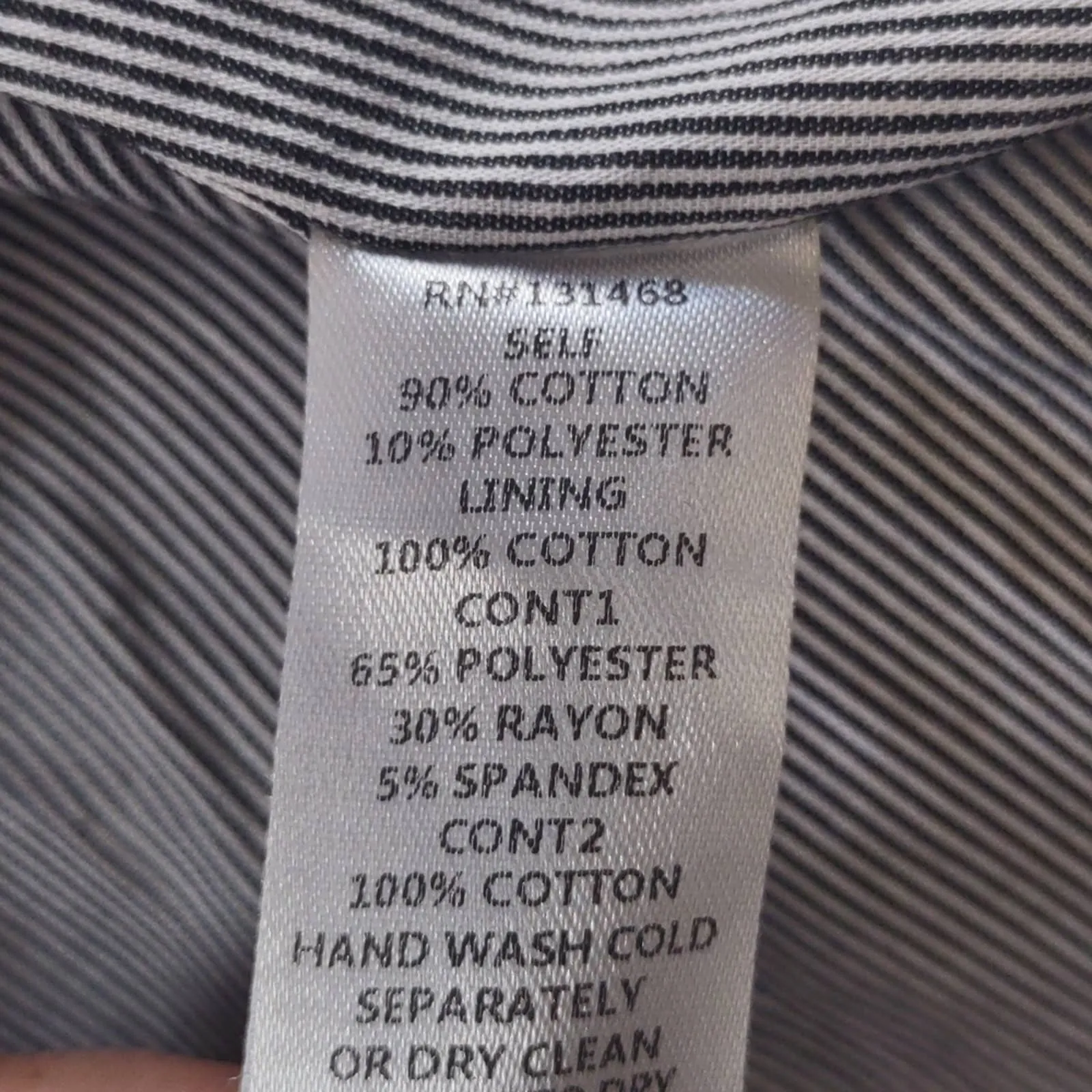 Fate One Button Pinestripe Jacket Blazer Large