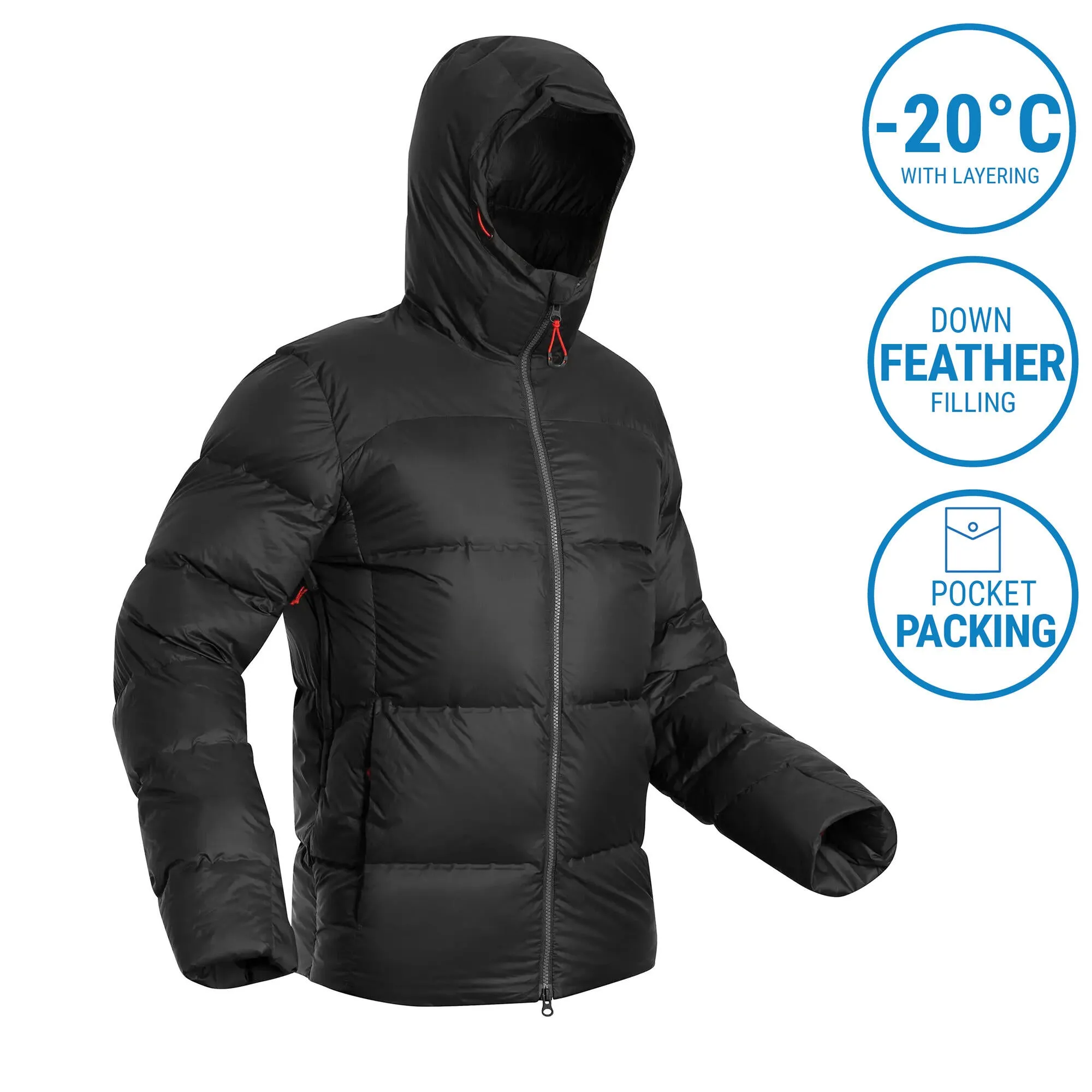 Forclaz Men's MT900 Hooded Down Puffer Jacket