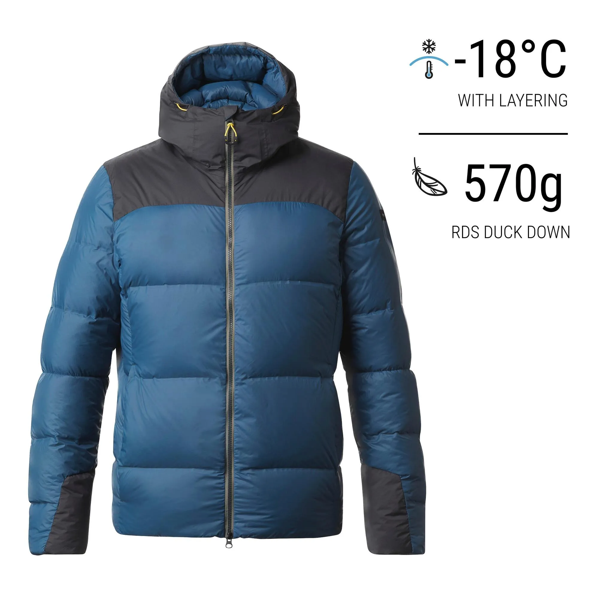 Forclaz Men's MT900 Hooded Down Puffer Jacket