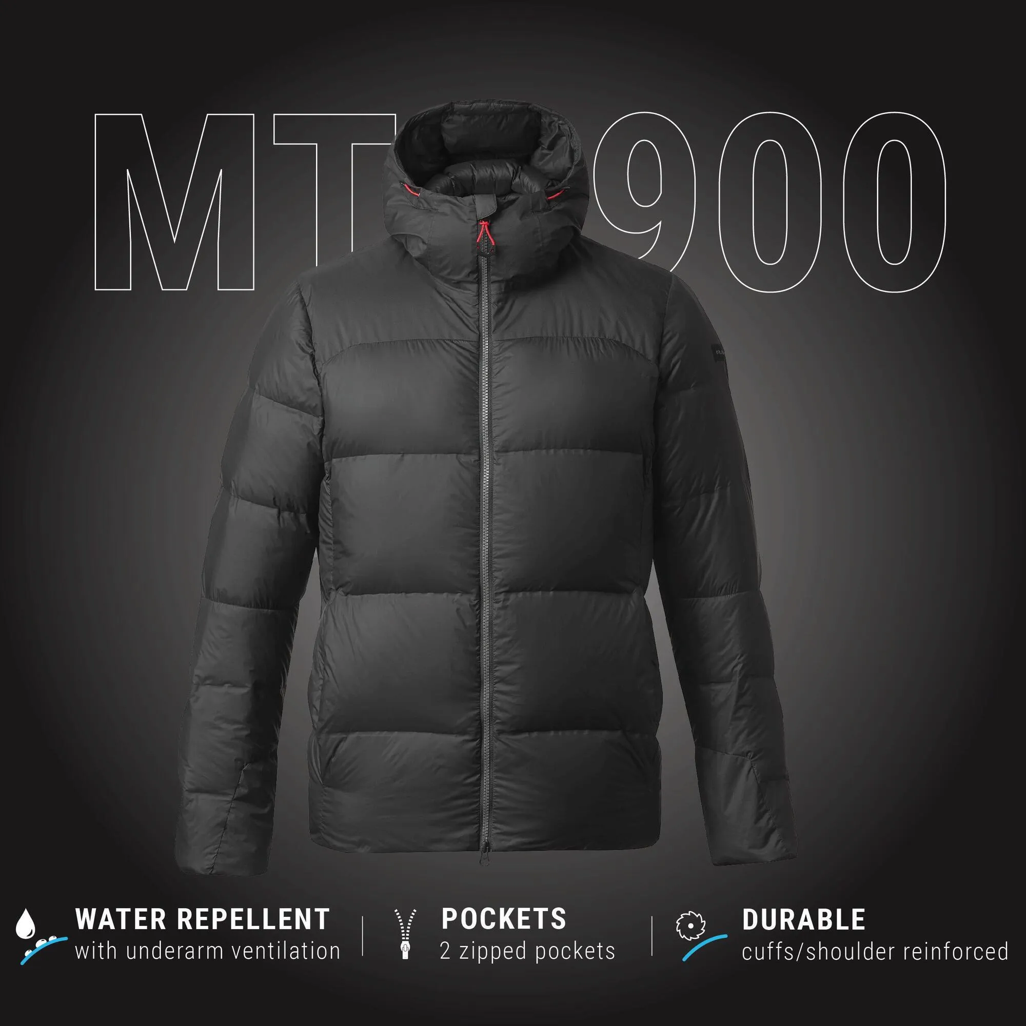 Forclaz Men's MT900 Hooded Down Puffer Jacket