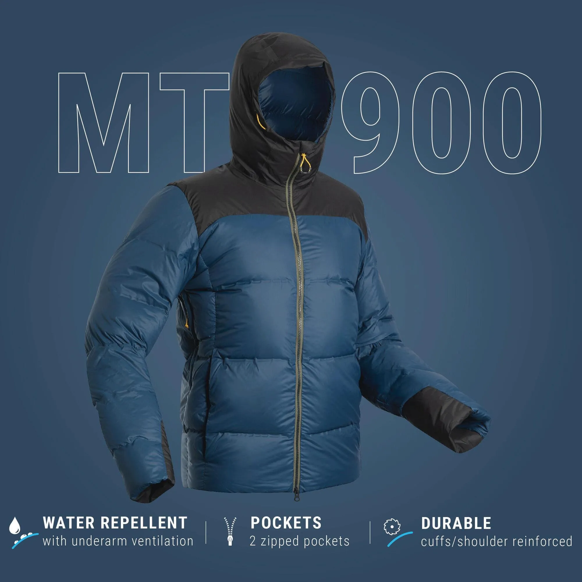 Forclaz Men's MT900 Hooded Down Puffer Jacket