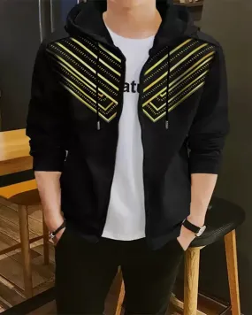 Golden Stripe Jacket - Black