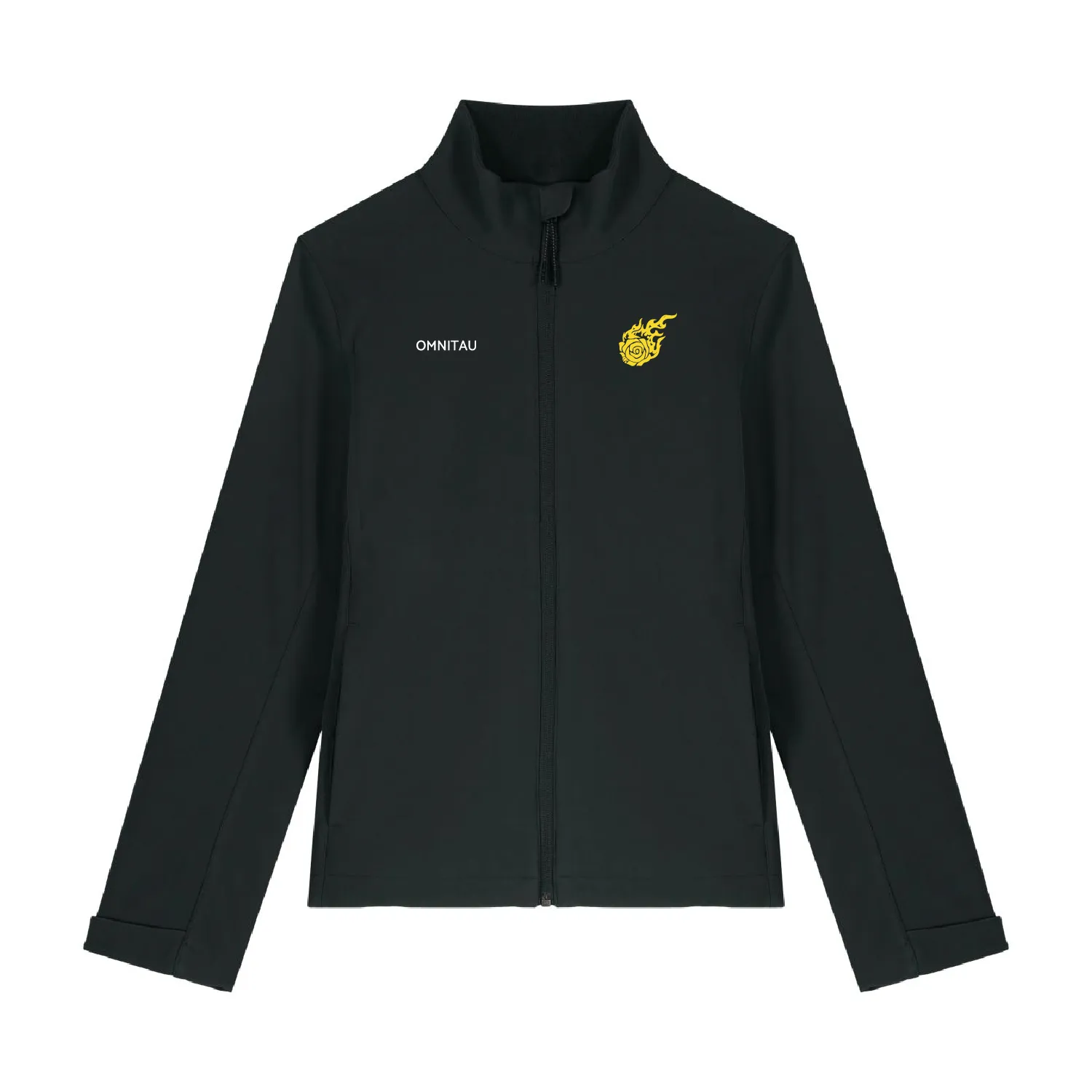 Henley Fire Men's Team Sports Softshell Jacket - Black