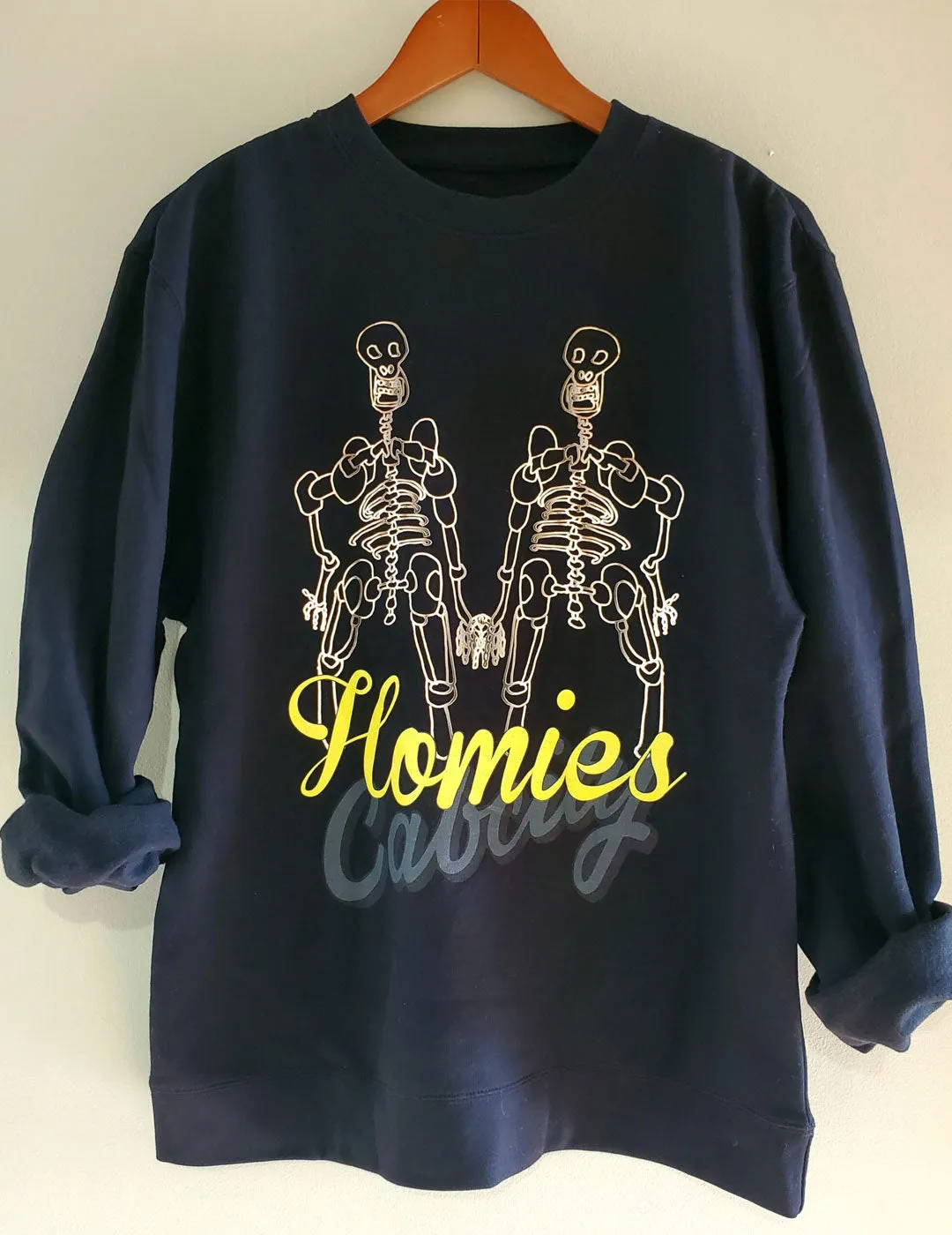 HOMIES BLACK CREW SWEATER