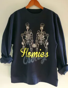 HOMIES BLACK CREW SWEATER